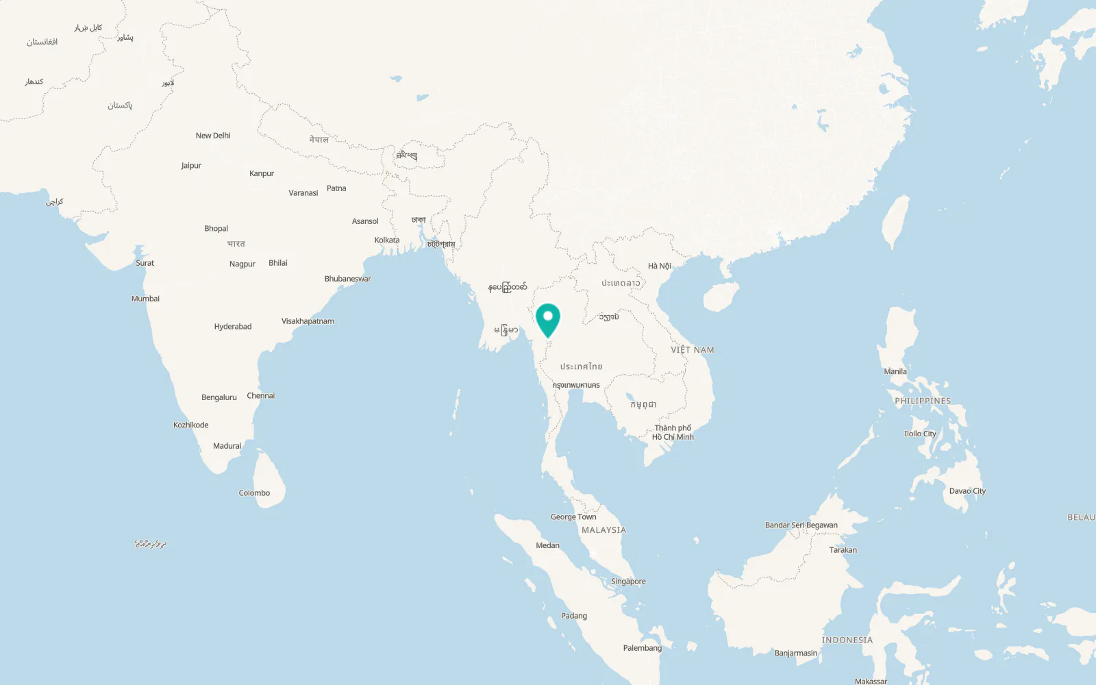 Map of Phop Phra