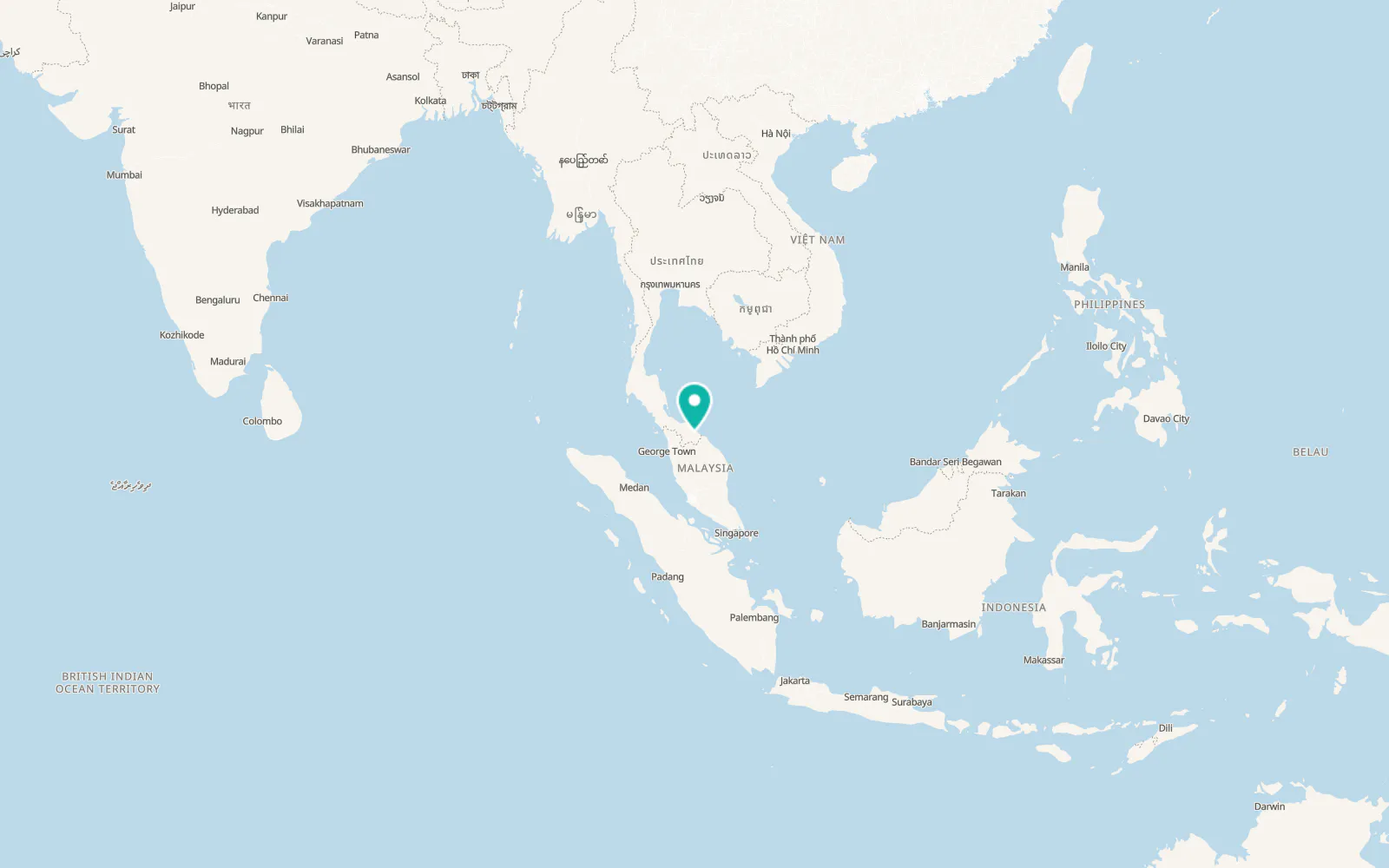 Map of Ra-ngae