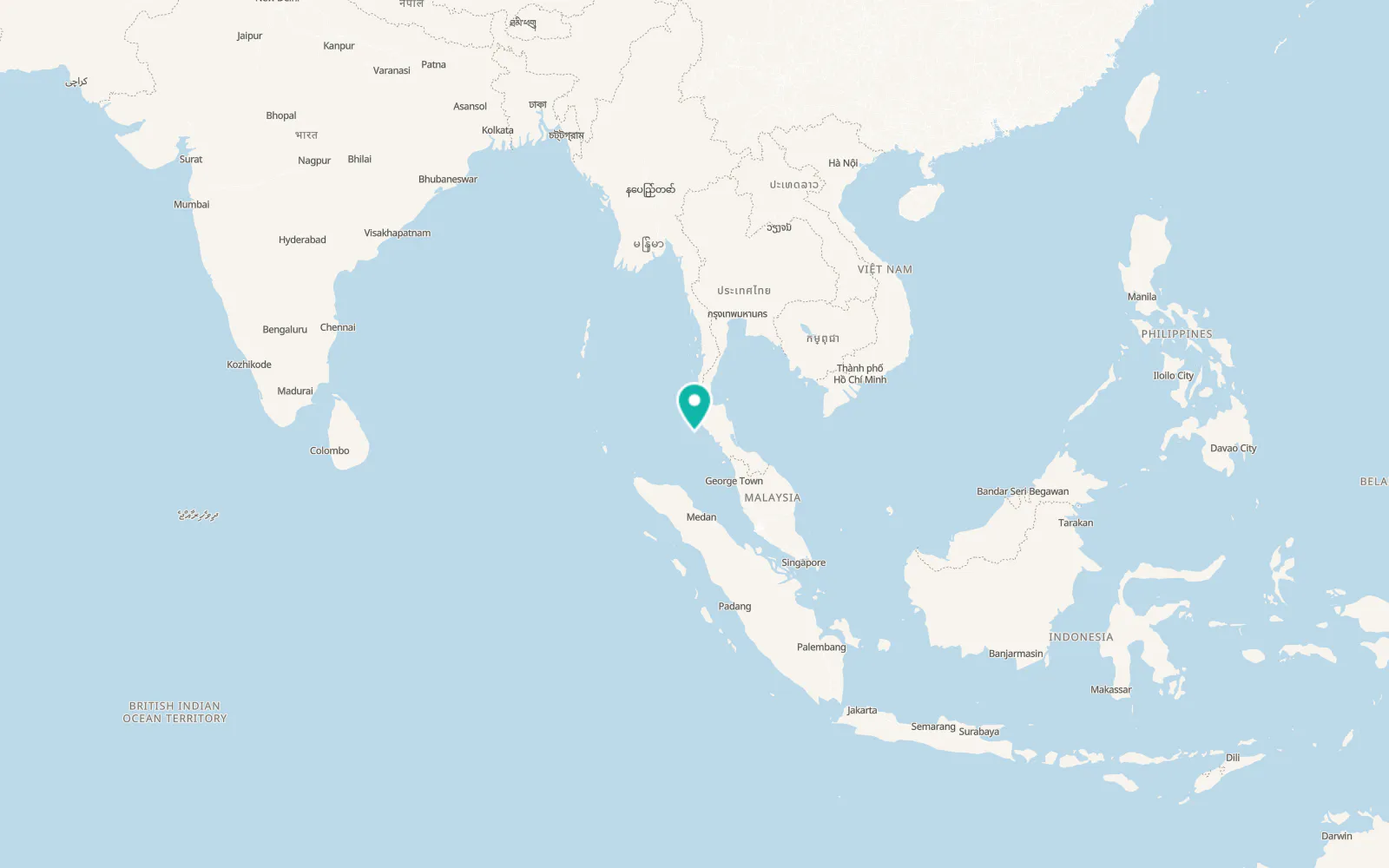 Map of Rawai