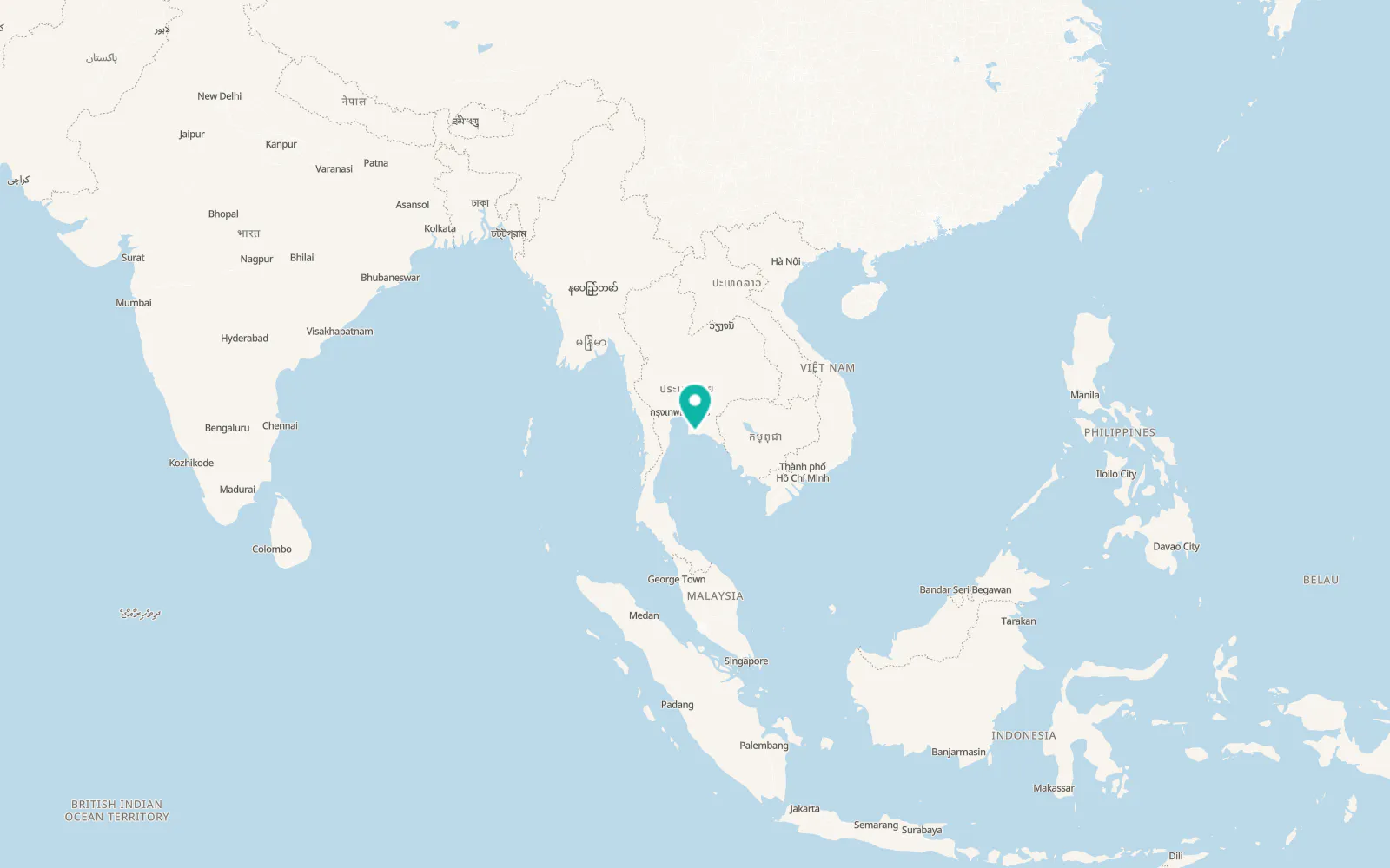 Map of Rayong