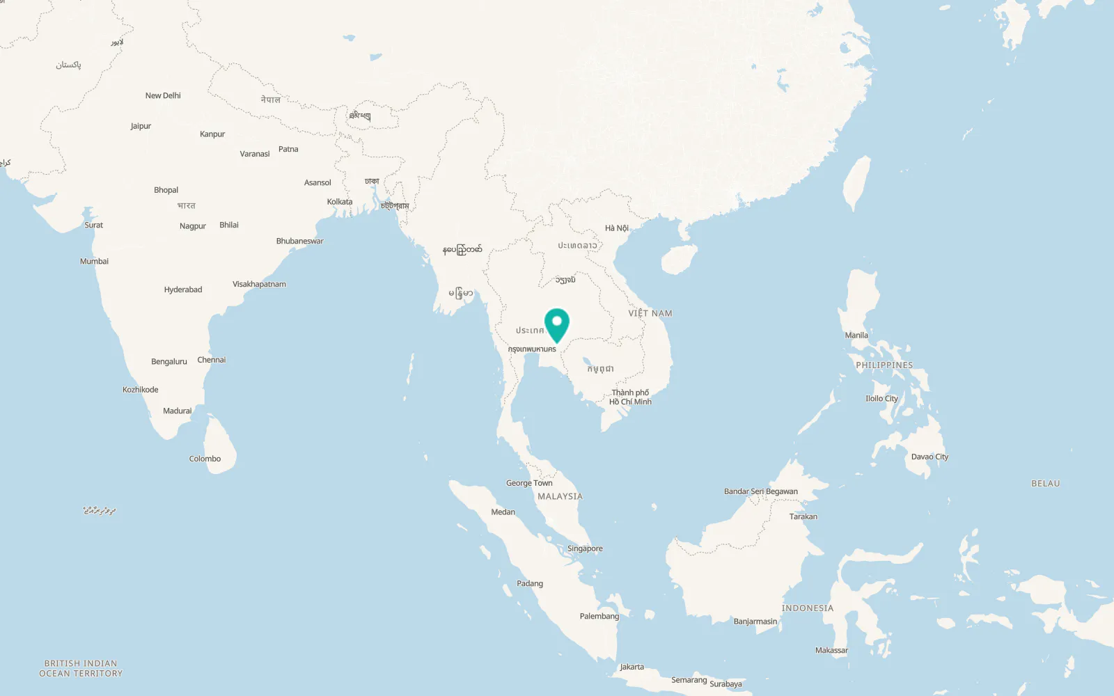 Map of Sa Kaeo