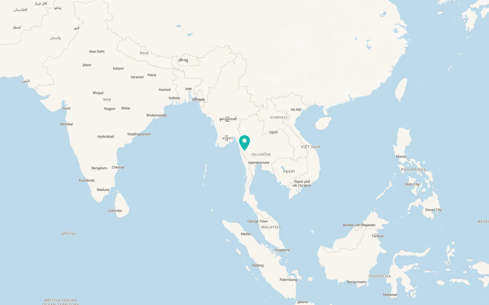 Map of Sangkhla Buri