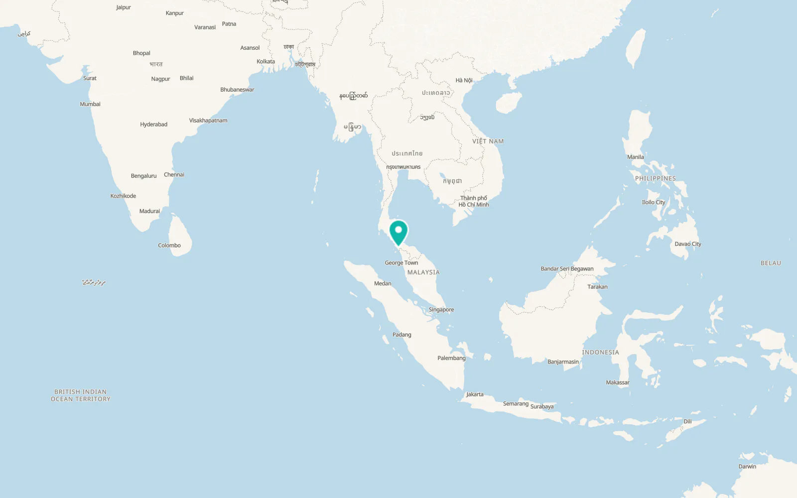 Map of Satun