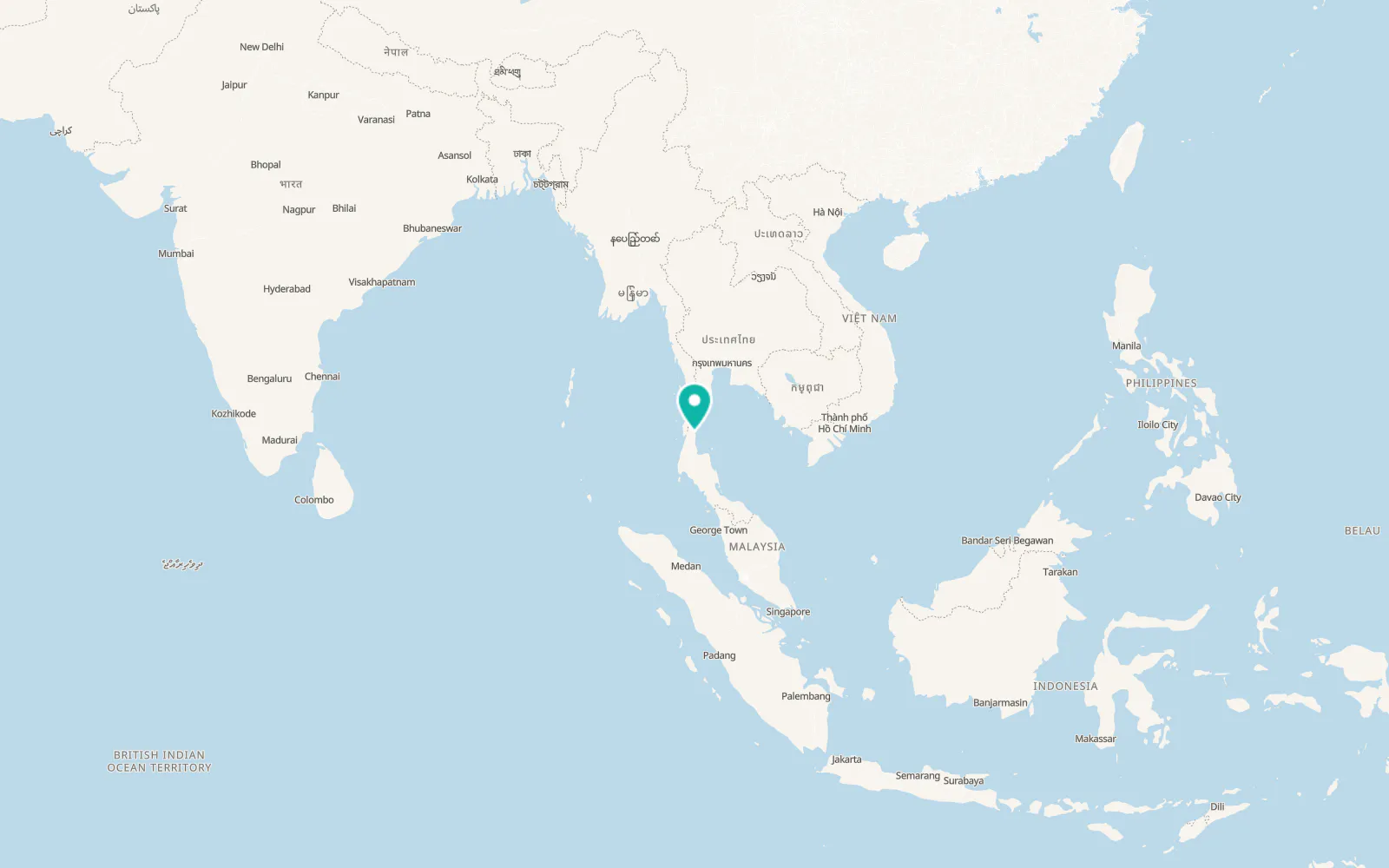Map of Sawi