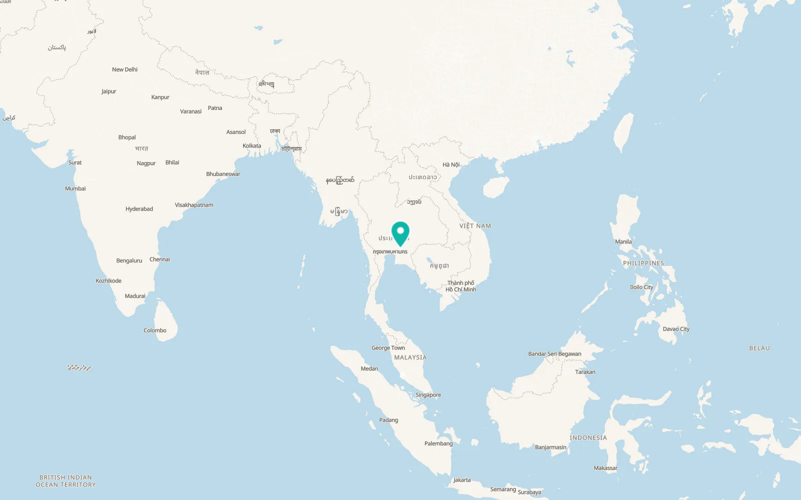 Map of Si Mahosot
