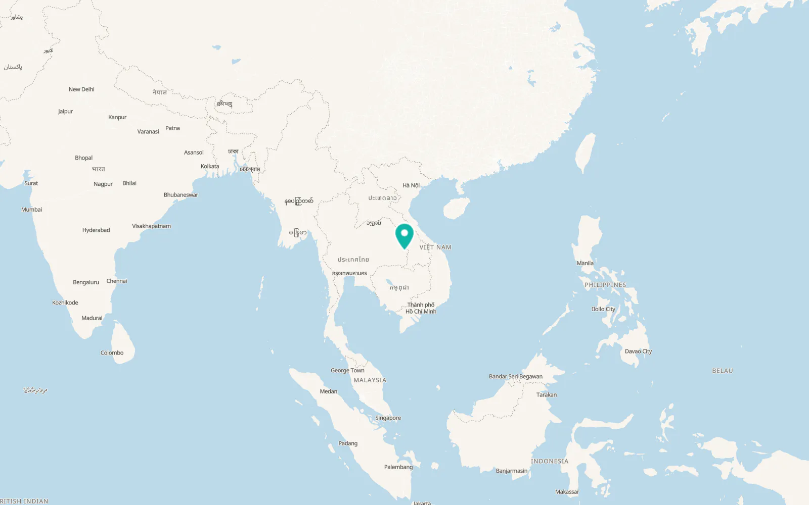 Map of Si Mueang Mai