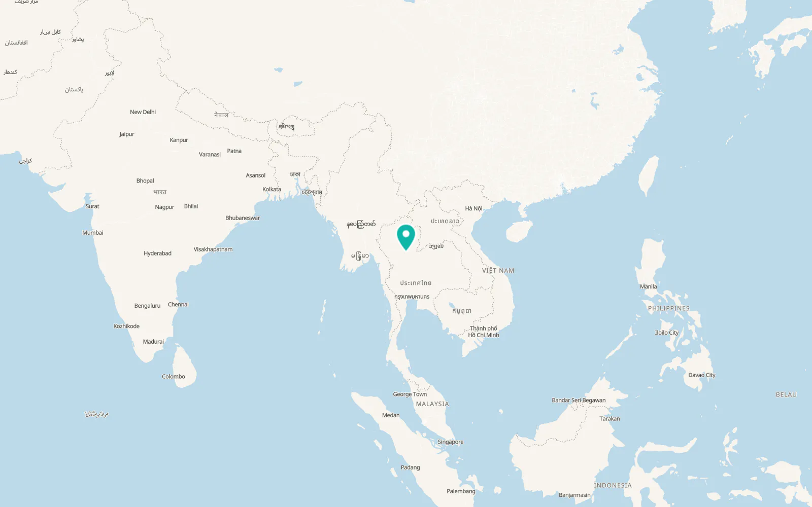 Map of Si Nakhon