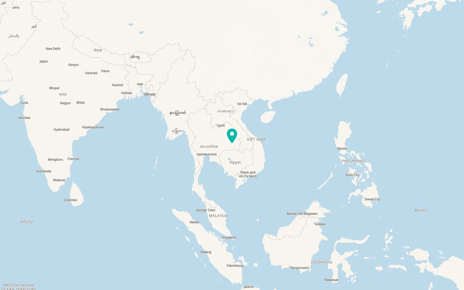 Map of Si Sa Ket