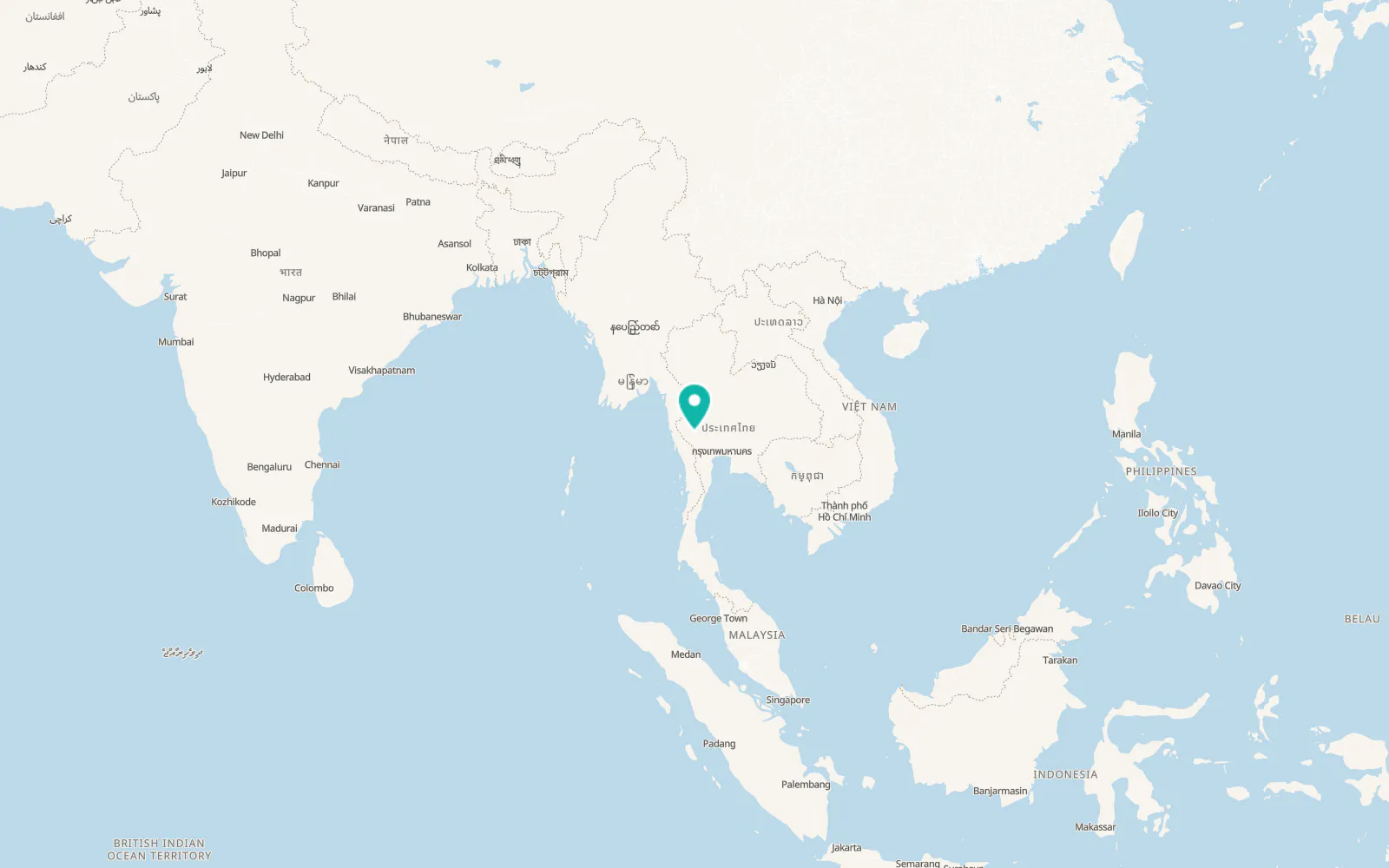 Map of Si Sawat