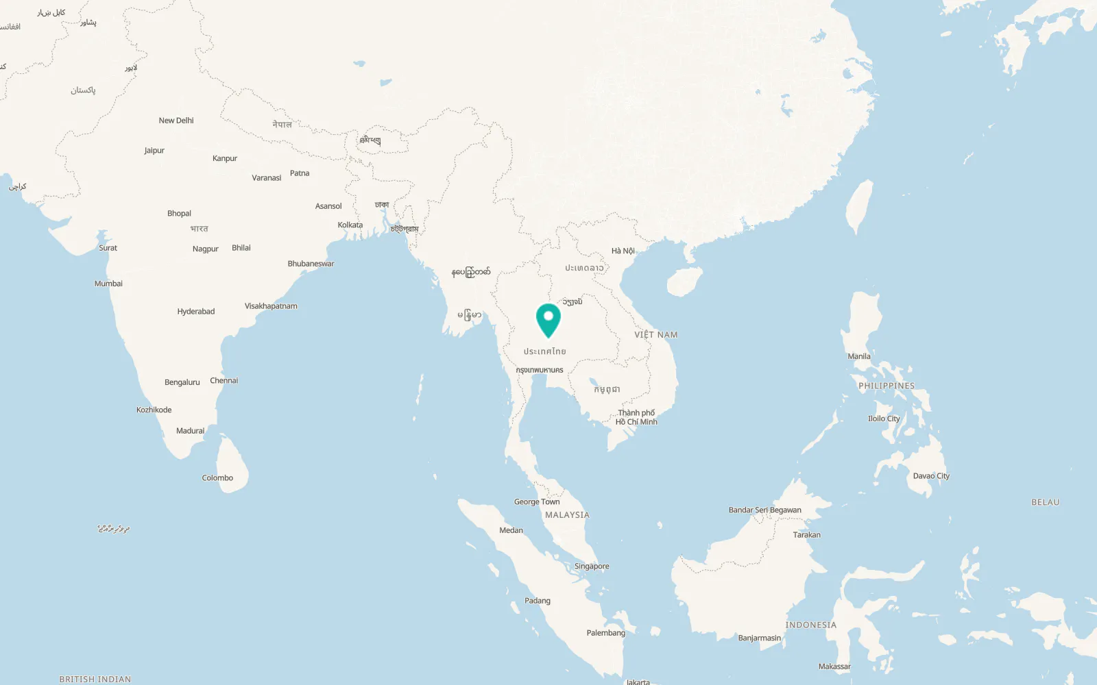 Map of Si Thep