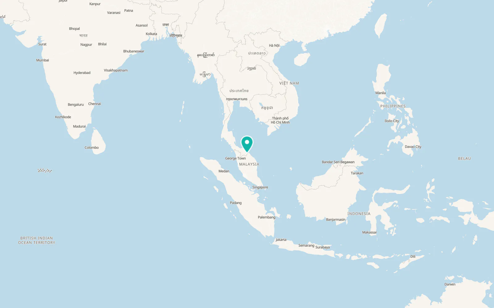 Map of Su-ngai Kolok