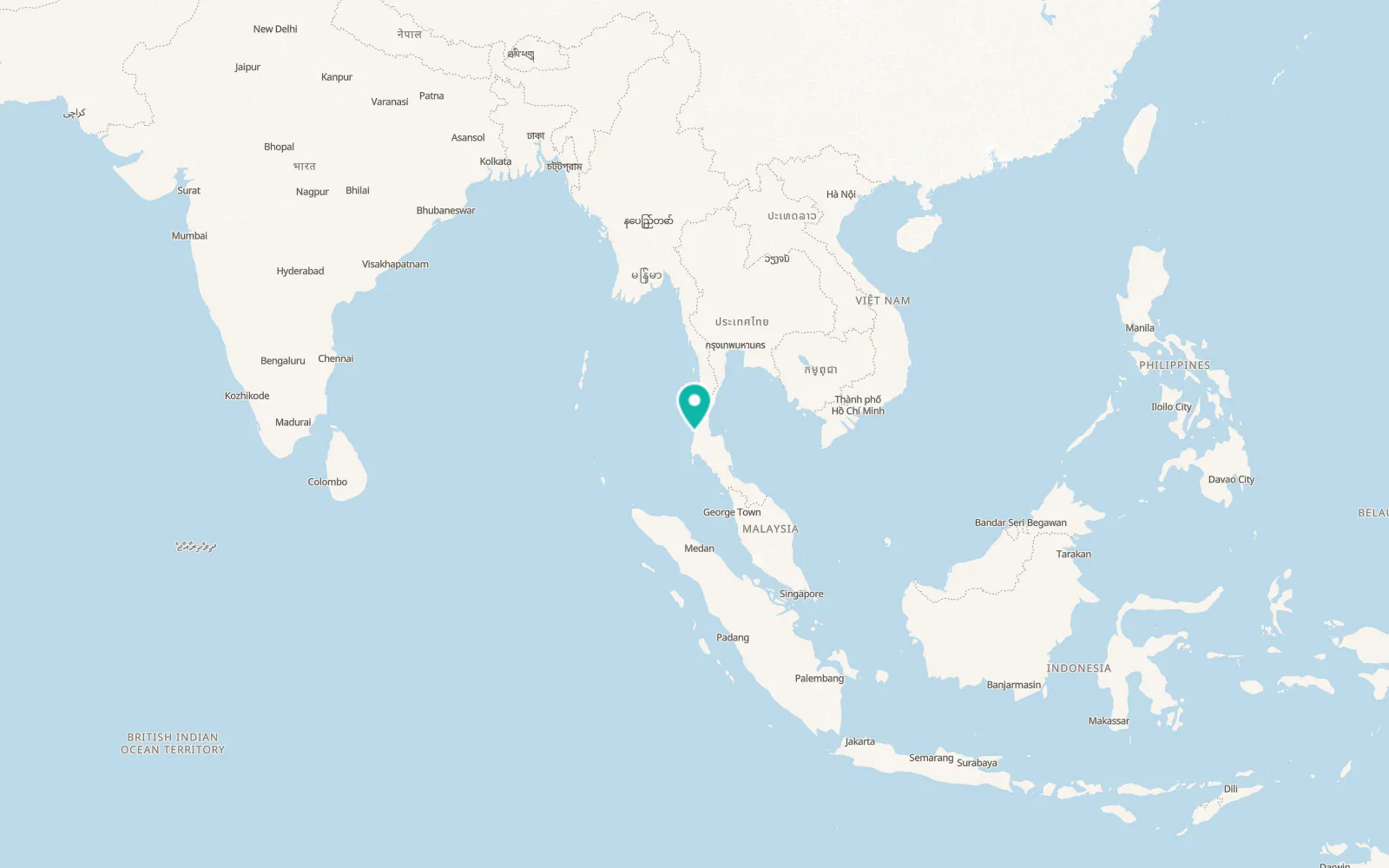 Map of Suk Samran