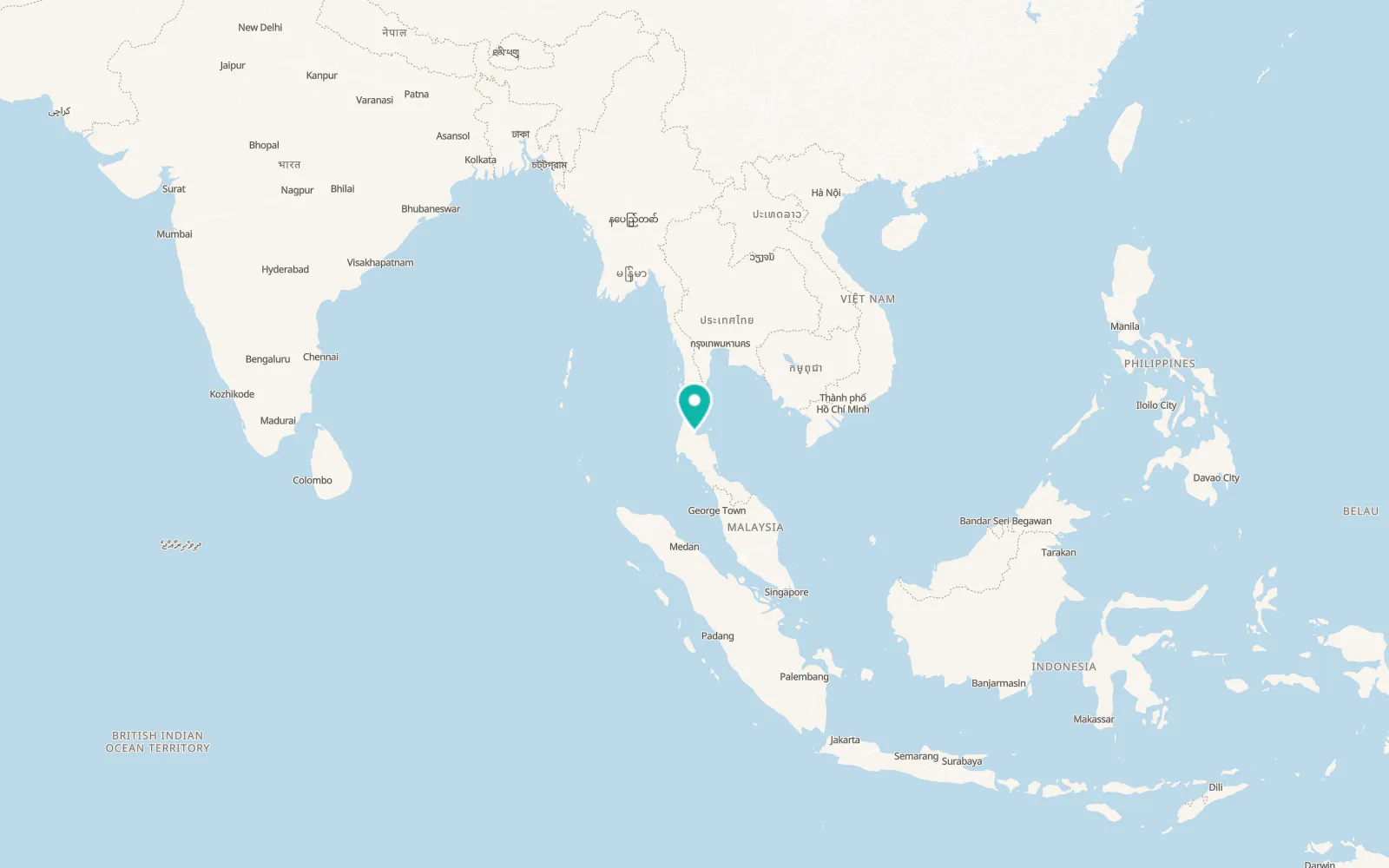 Map of Tha Chang