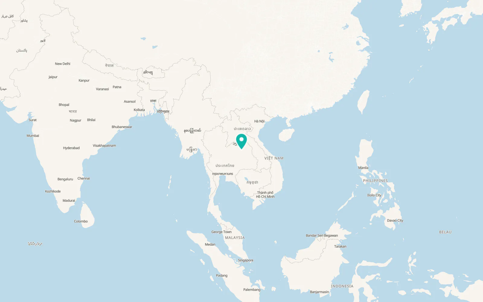 Map of Tha Khantho