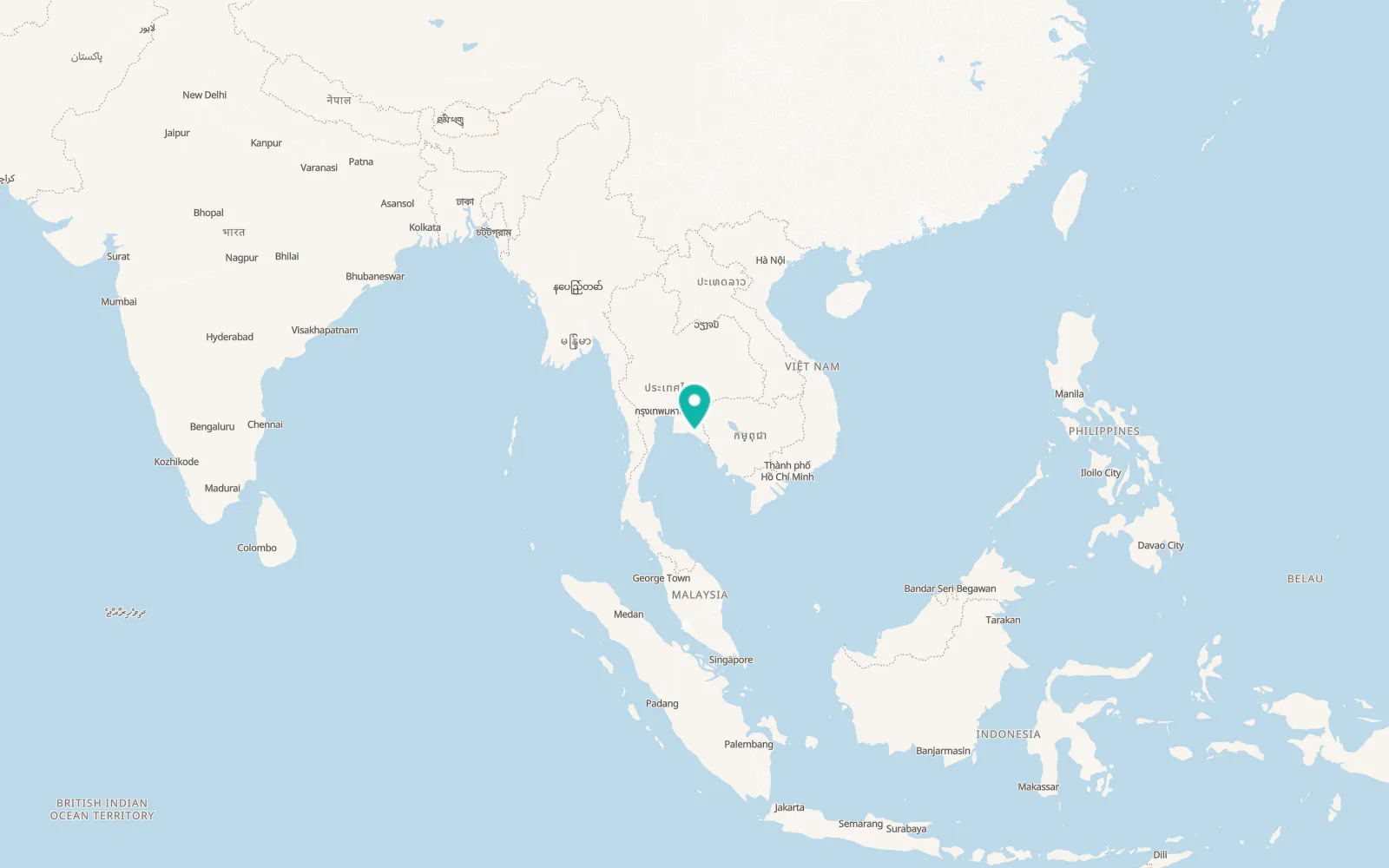 Map of Tha Mai