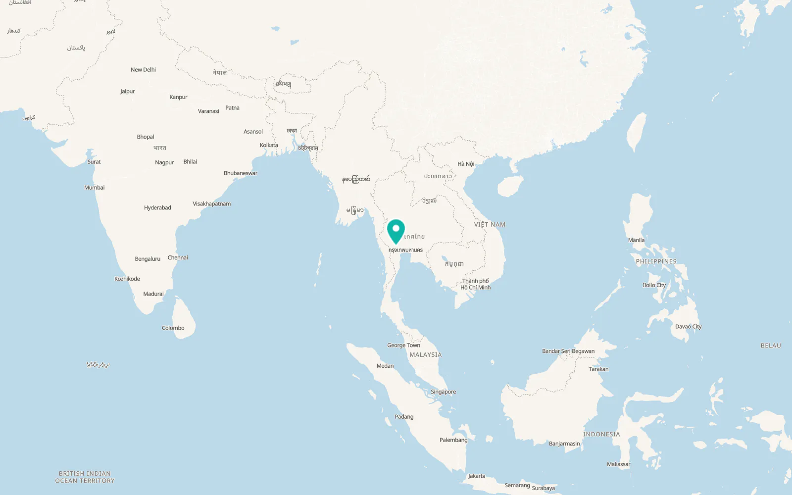 Map of Tha Muang