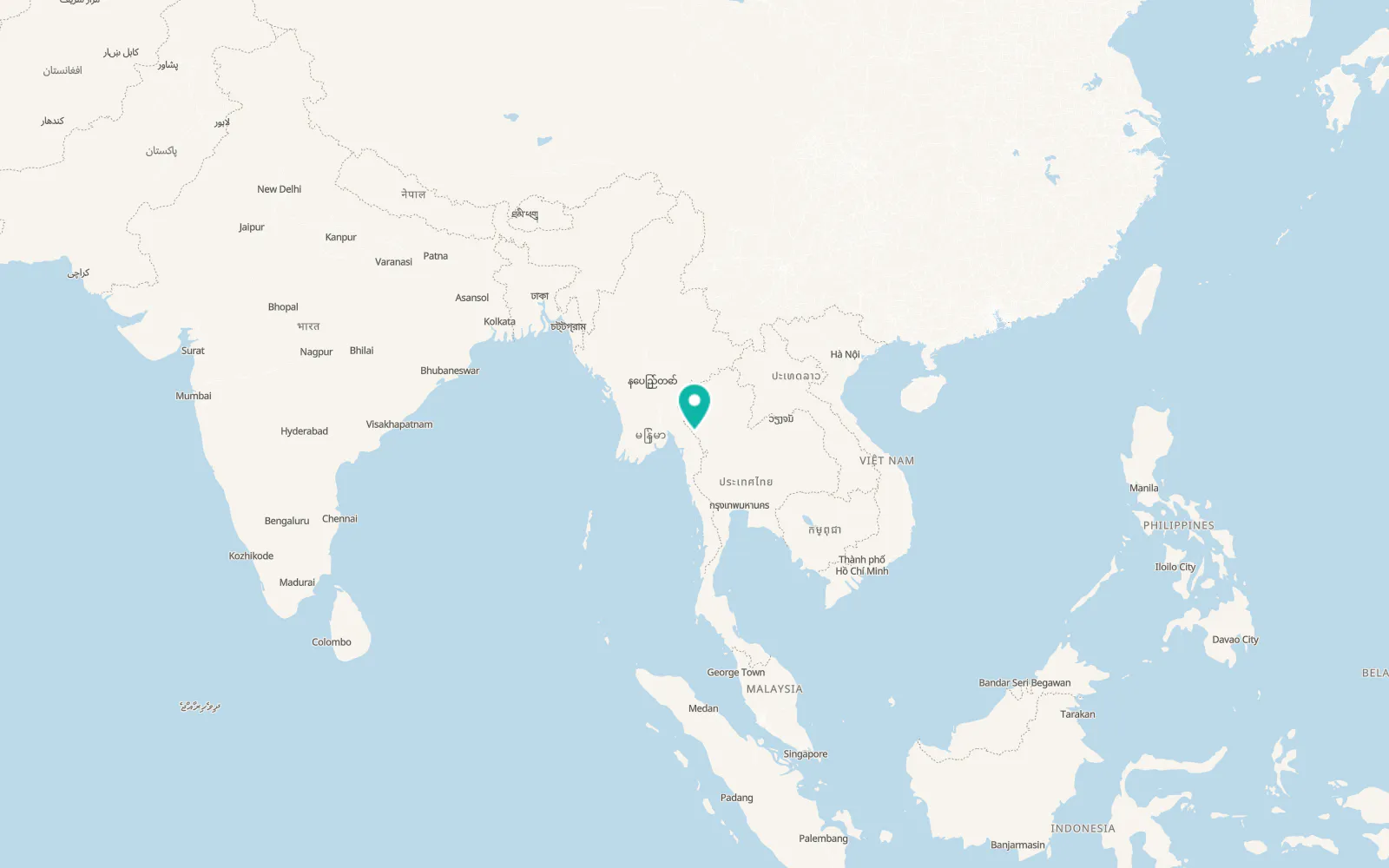 Map of Tha Song Yang