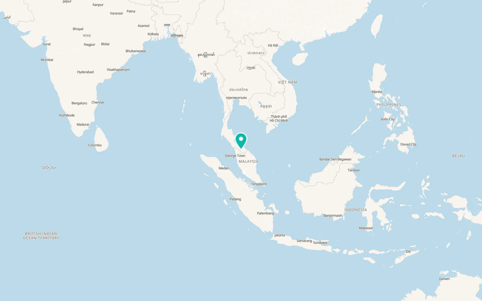 Map of Than To