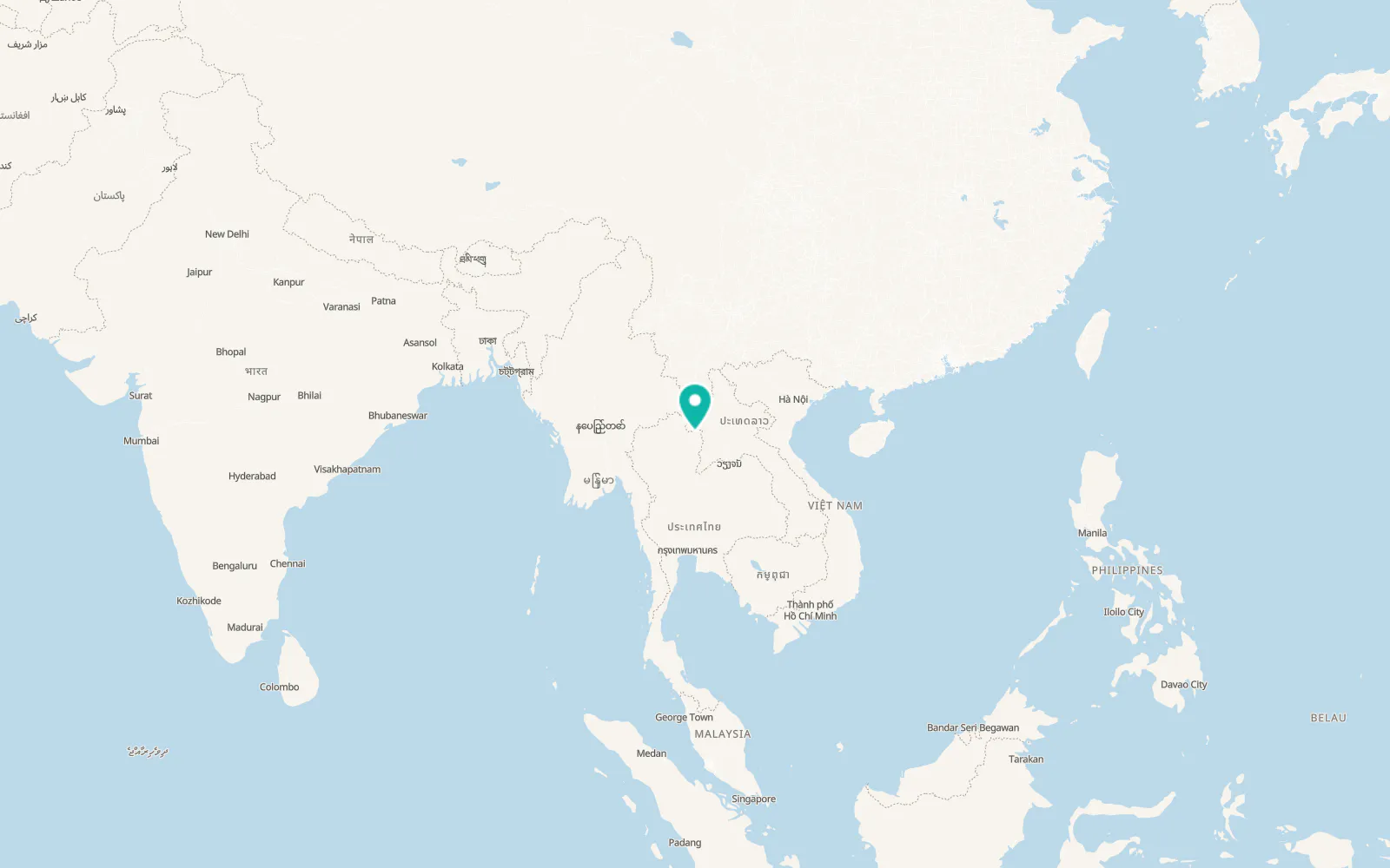 Map of Thung Chang