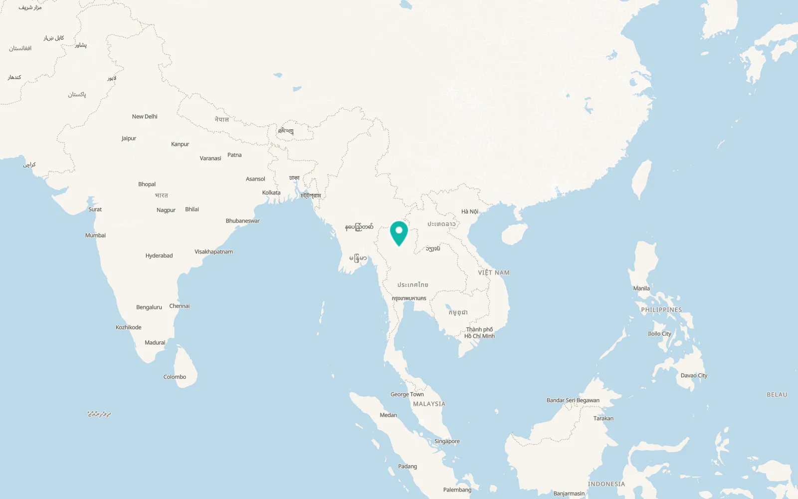 Map of Wang Chin