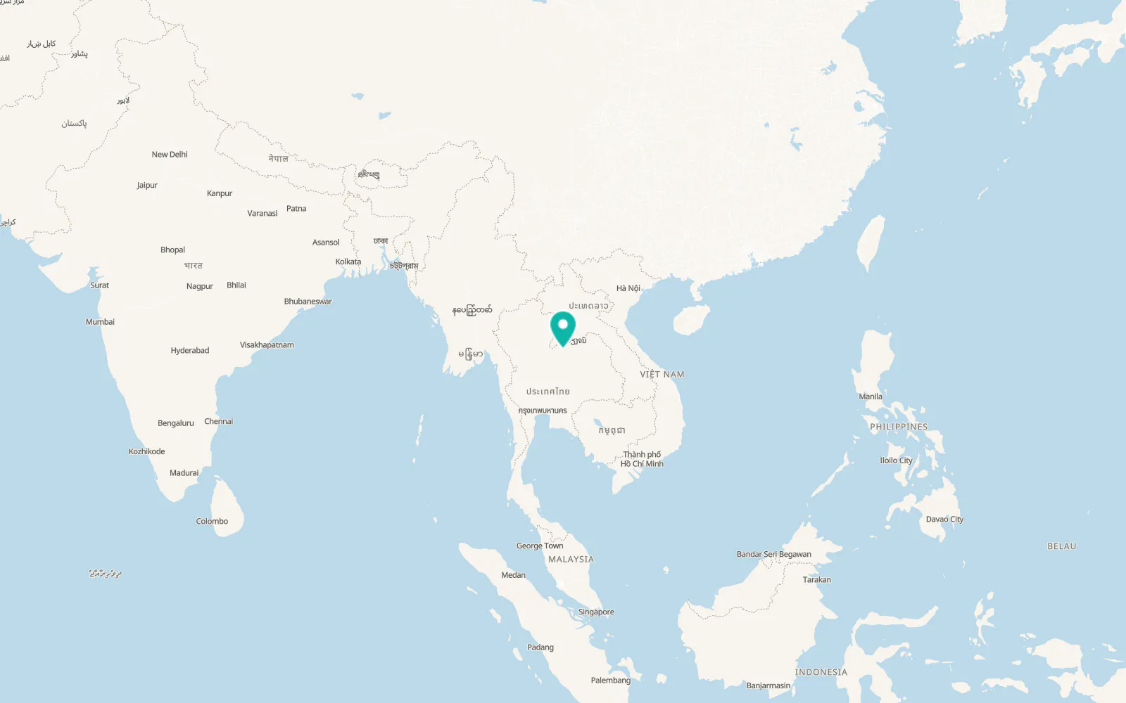 Map of Wang Saphung
