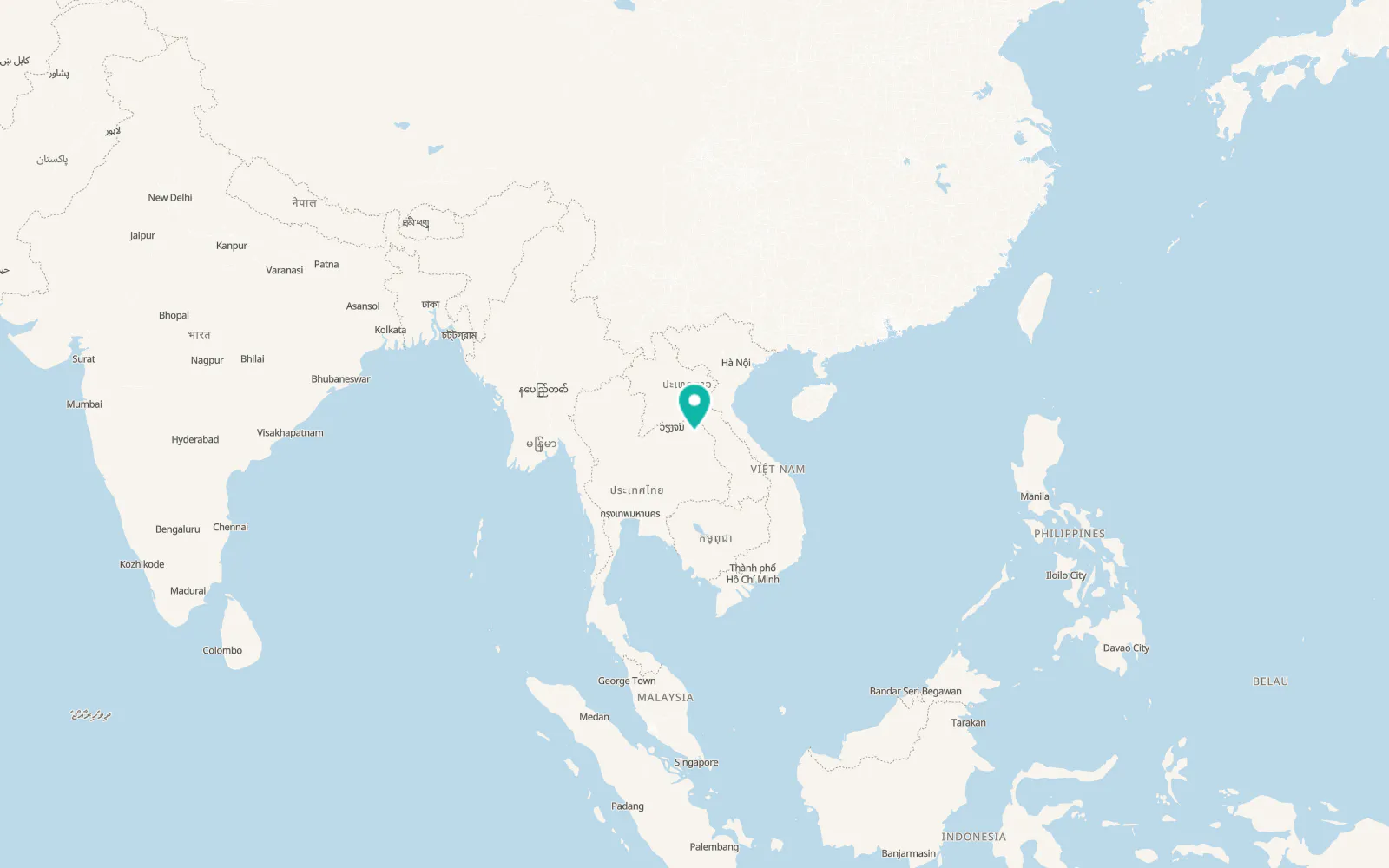 Map of Wanon Niwat