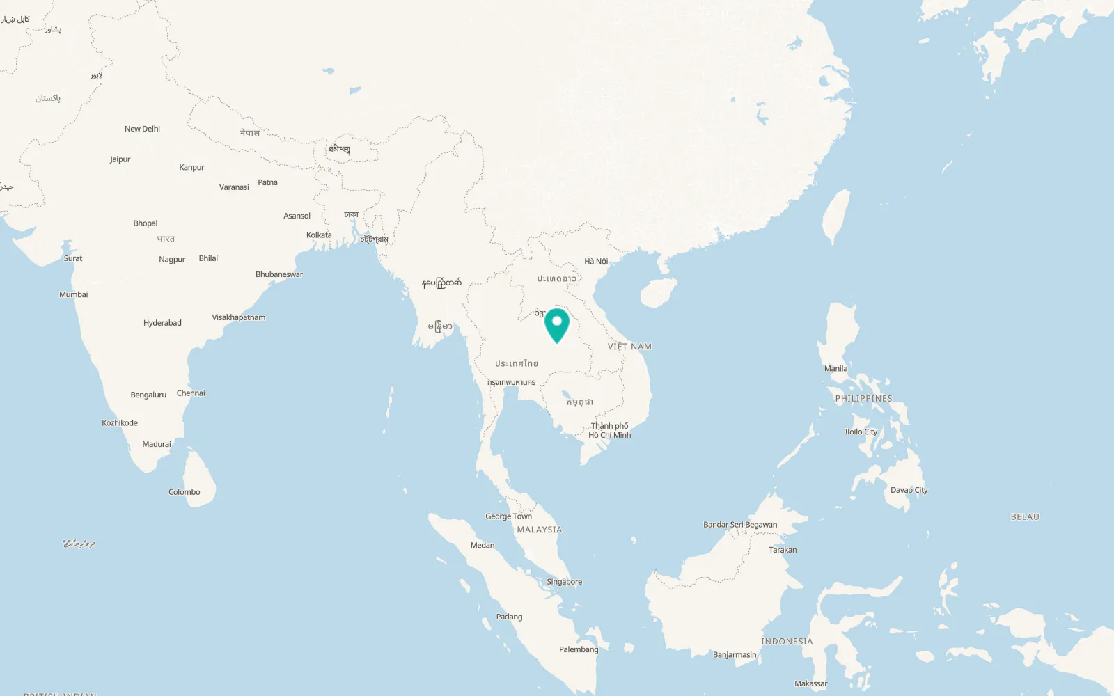 Map of Wapi Pathum