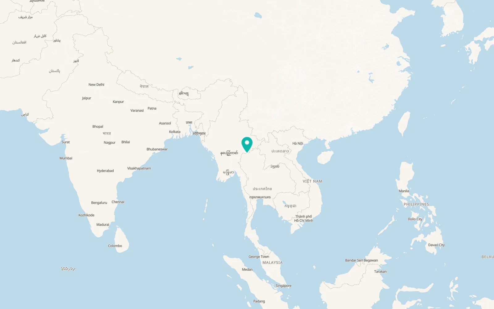 Map of Wiang Haeng