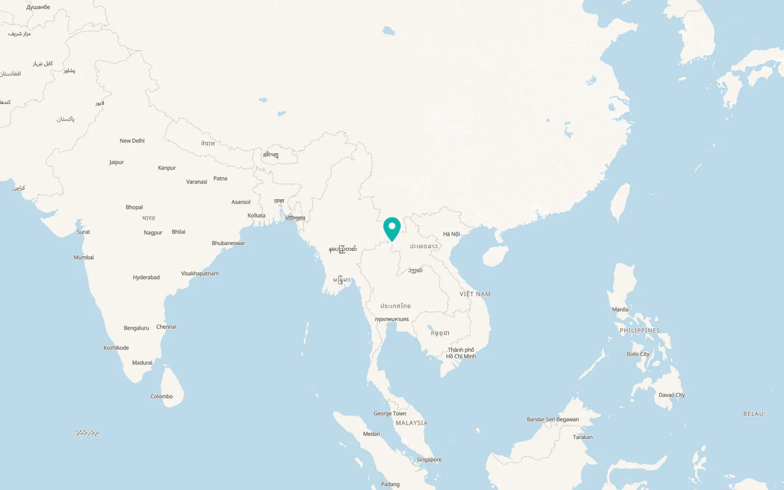 Map of Wiang Kaen