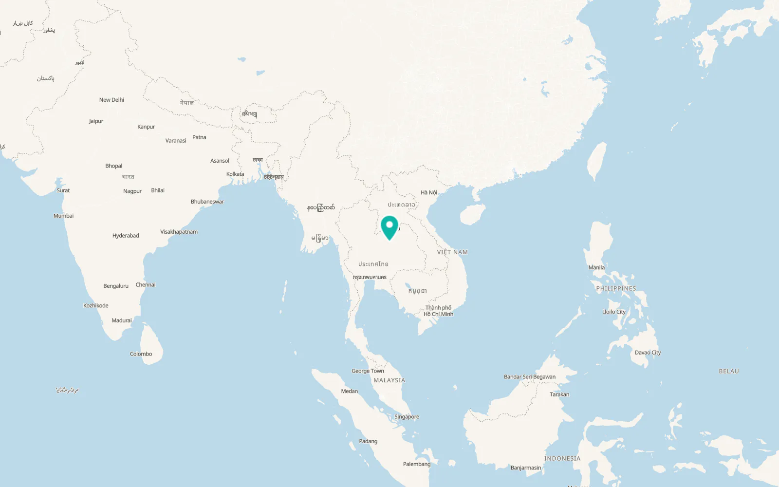 Map of Wiang Kao