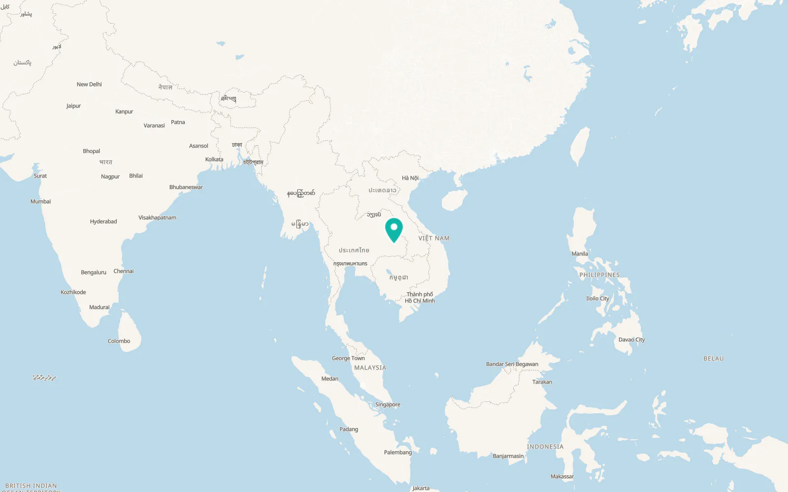 Map of Yang Chum Noi