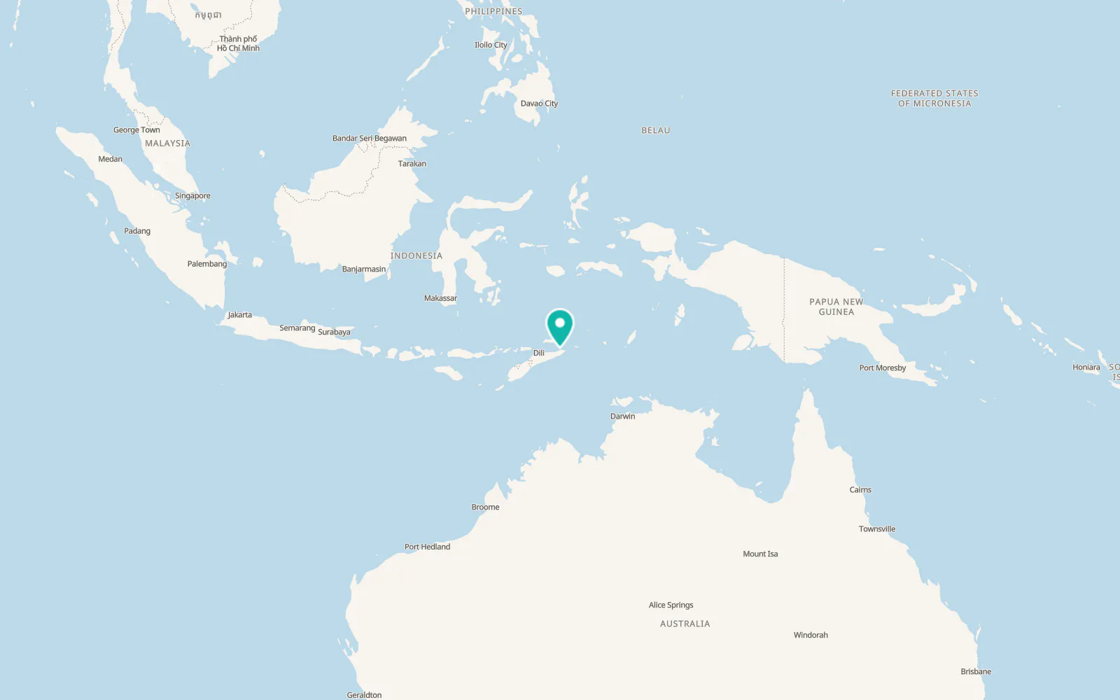 Map of Lautem