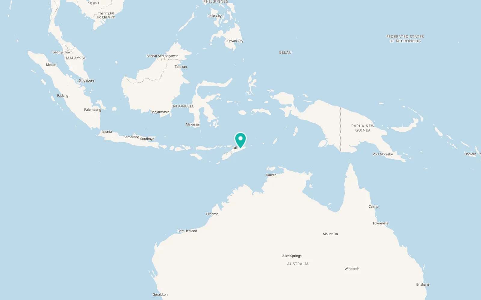 Map of Viqueque