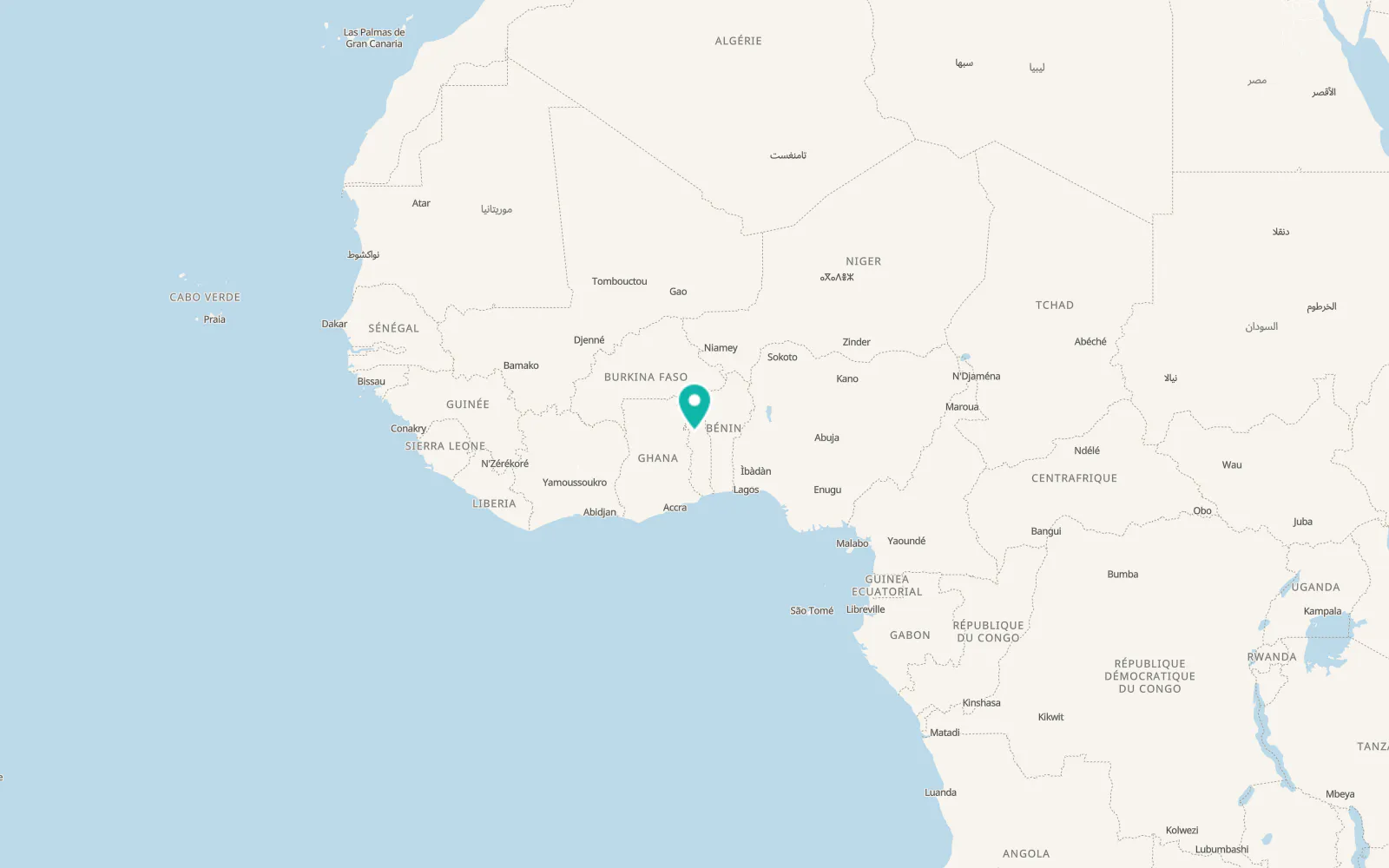 Map of Bassar