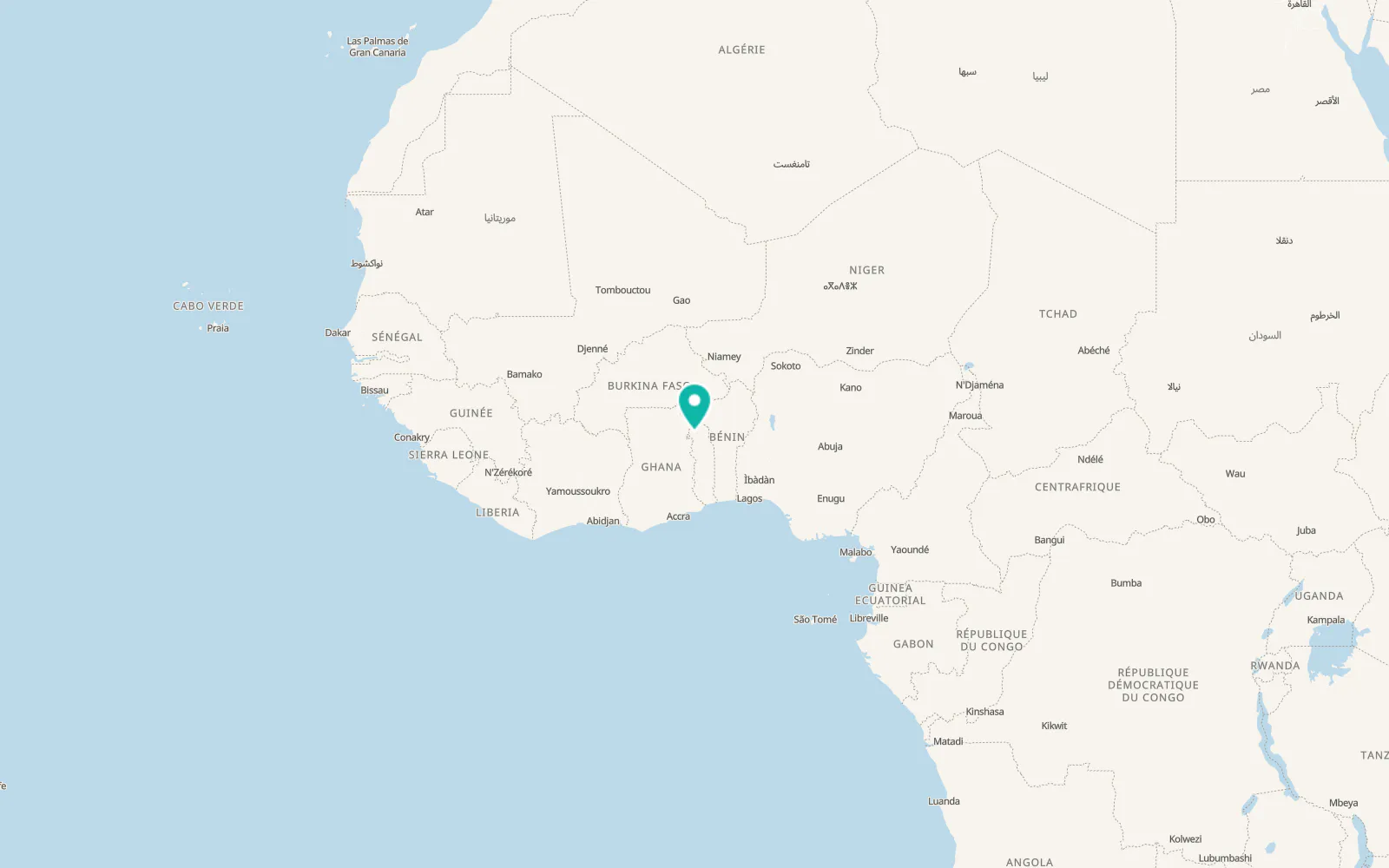 Map of Guérin-Kouka