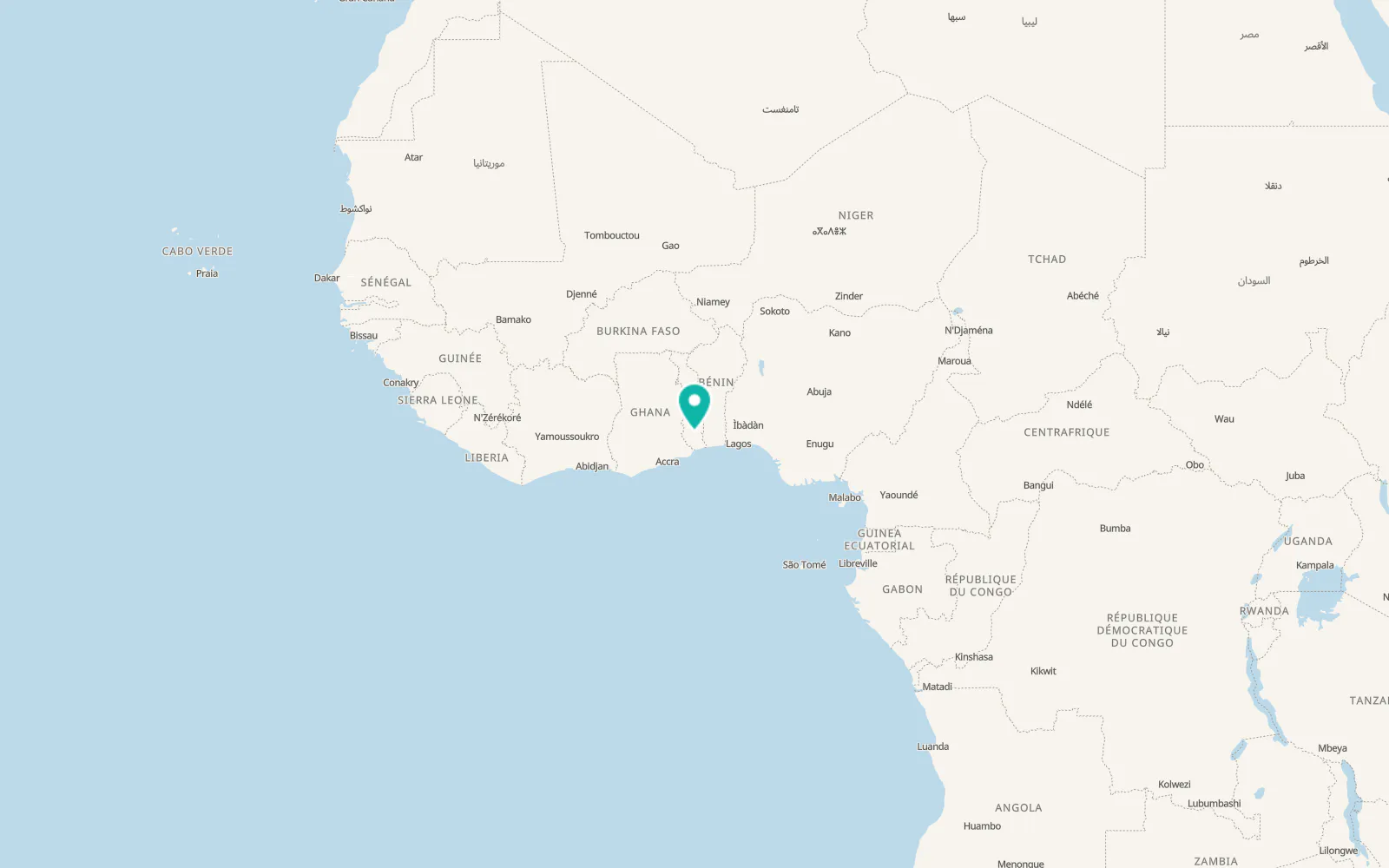 Map of Notsé