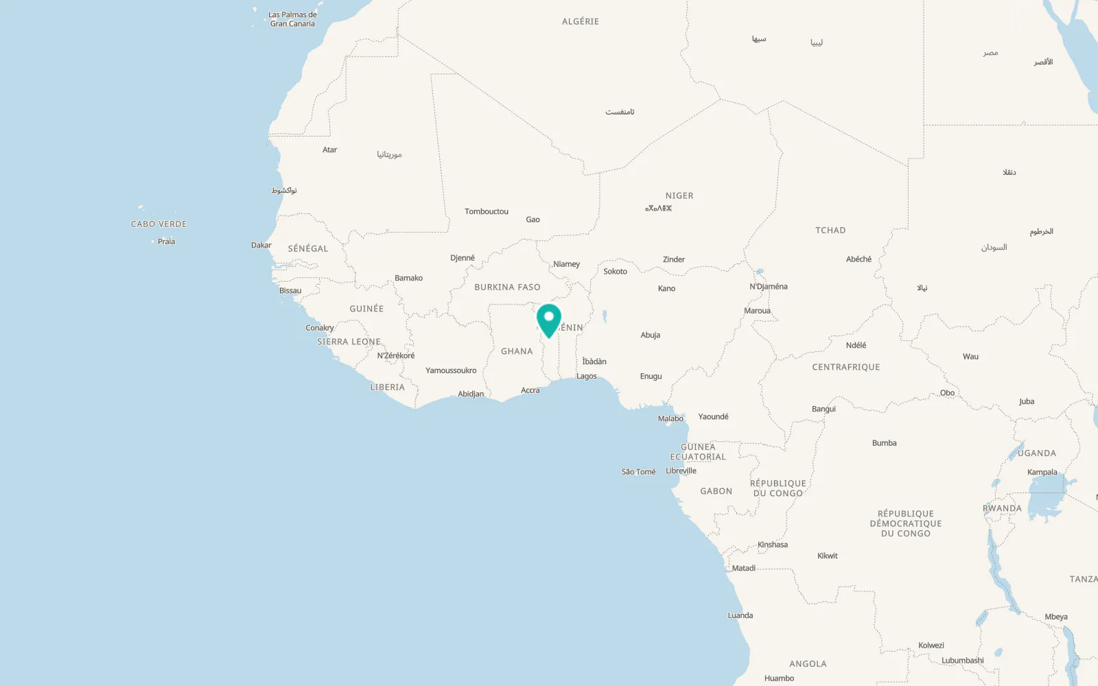 Map of Sotouboua