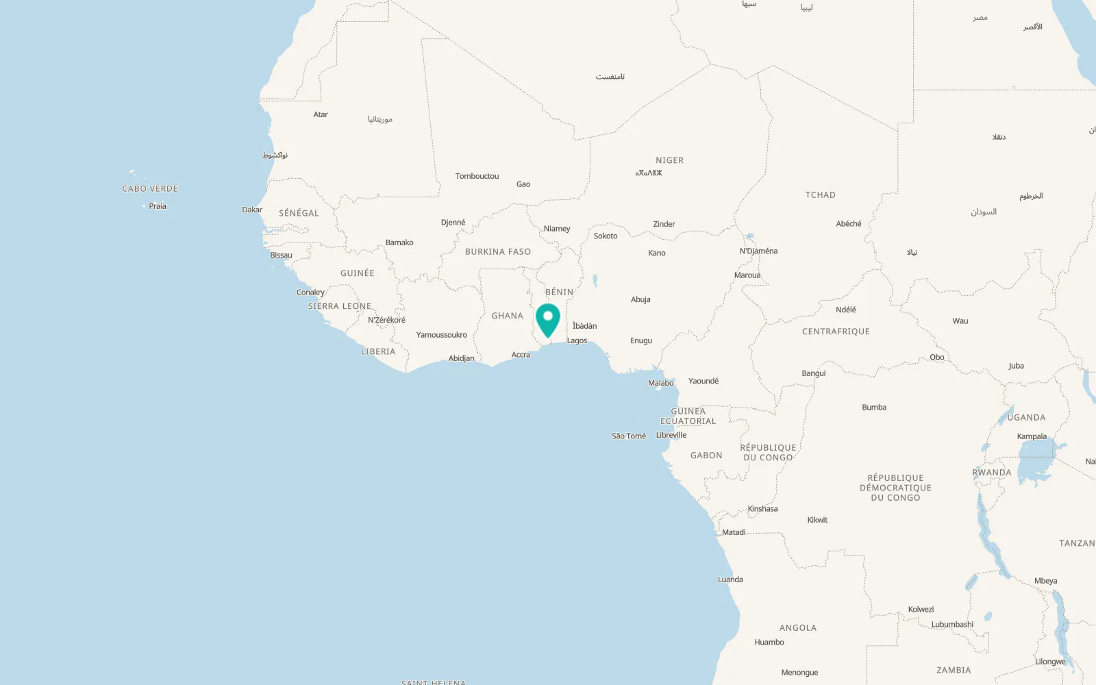 Map of Vogan