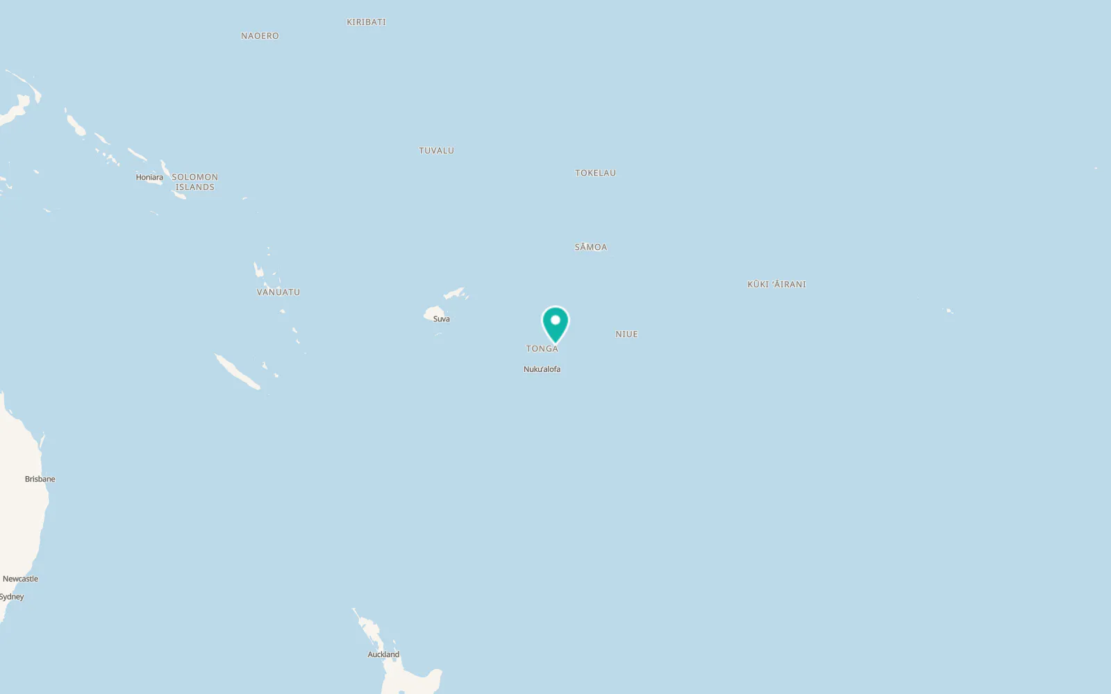 Map of Pangai
