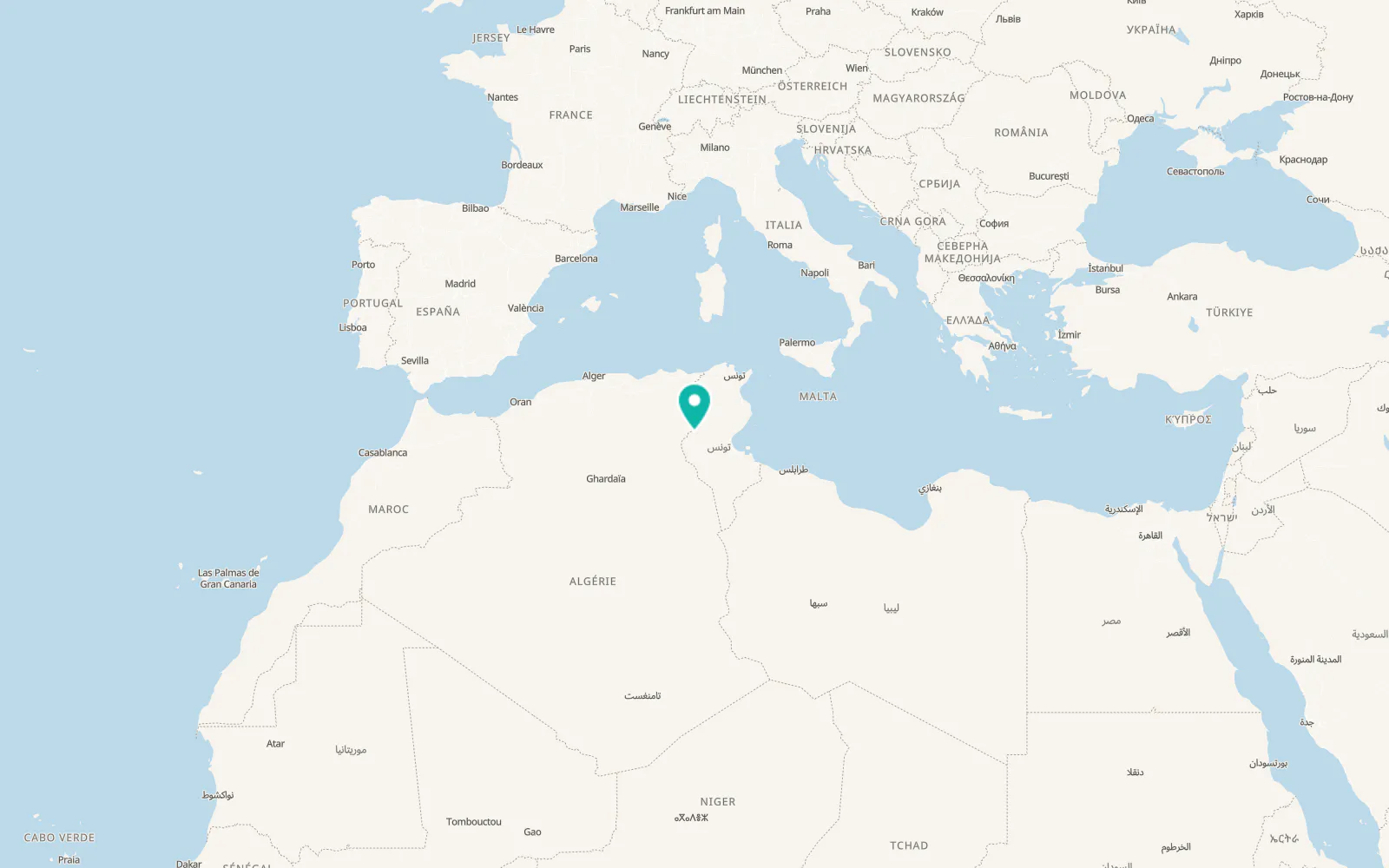 Map of Ar Rudayyif