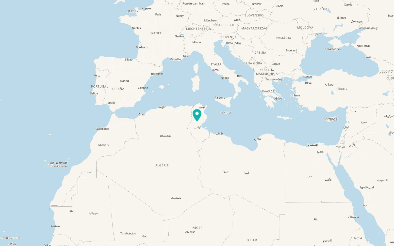 Map of As Sanad