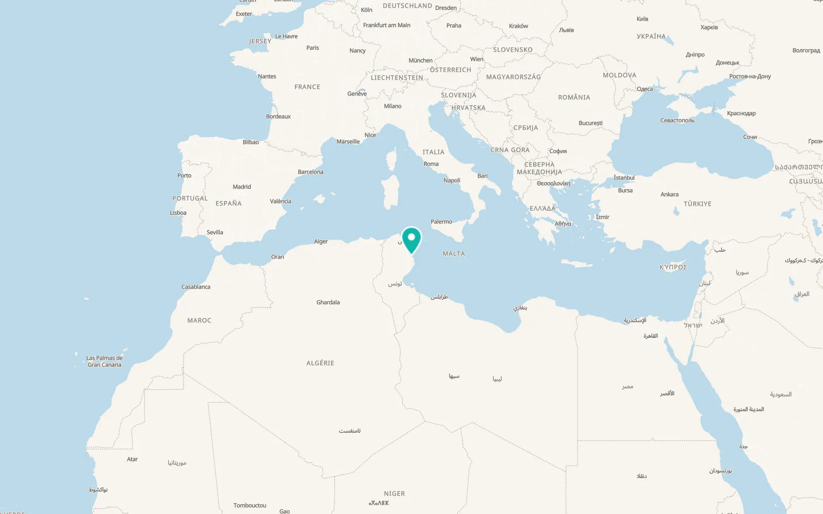 Map of Bembla et Mnara
