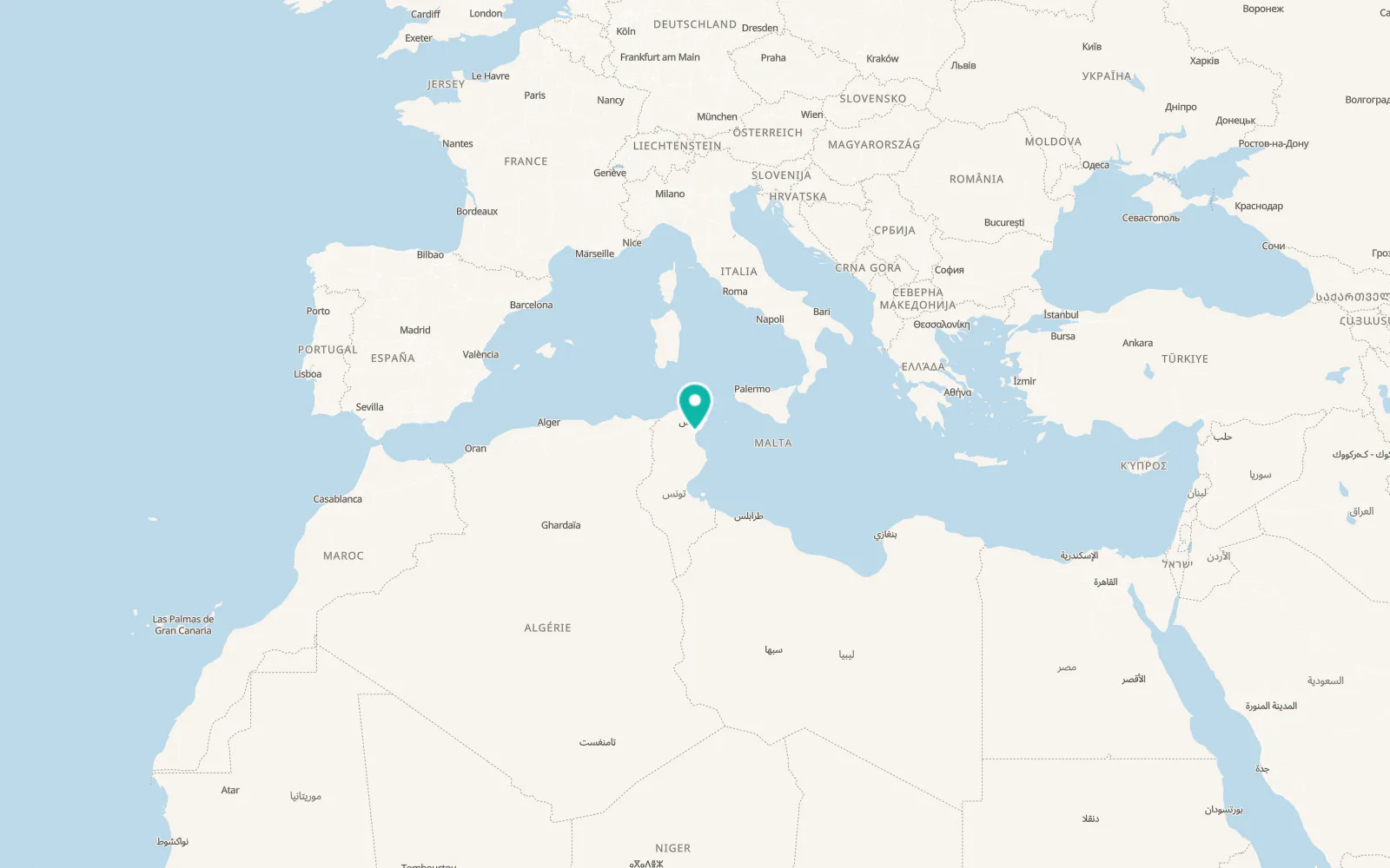 Map of Bou Ficha