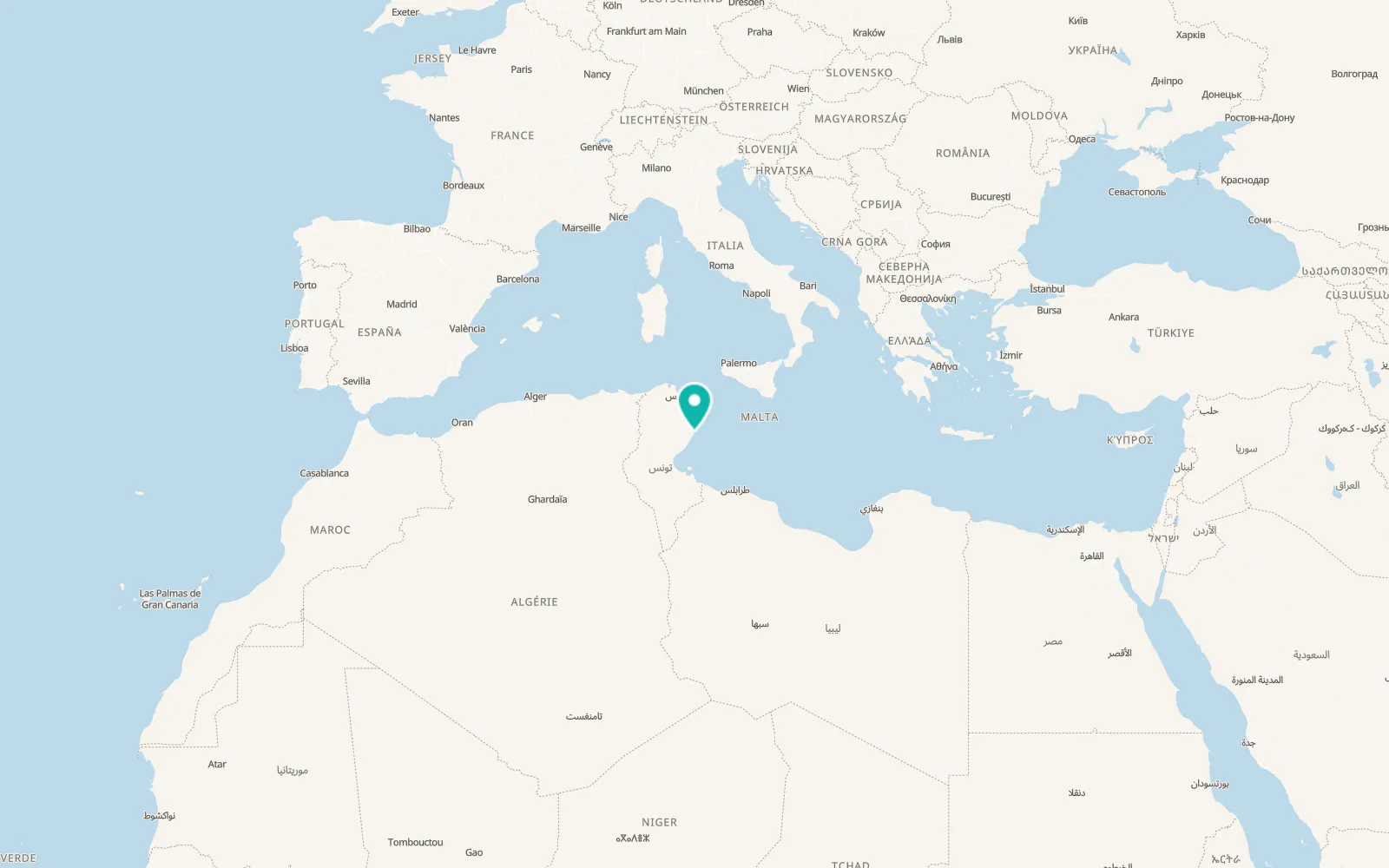 Map of Chebba