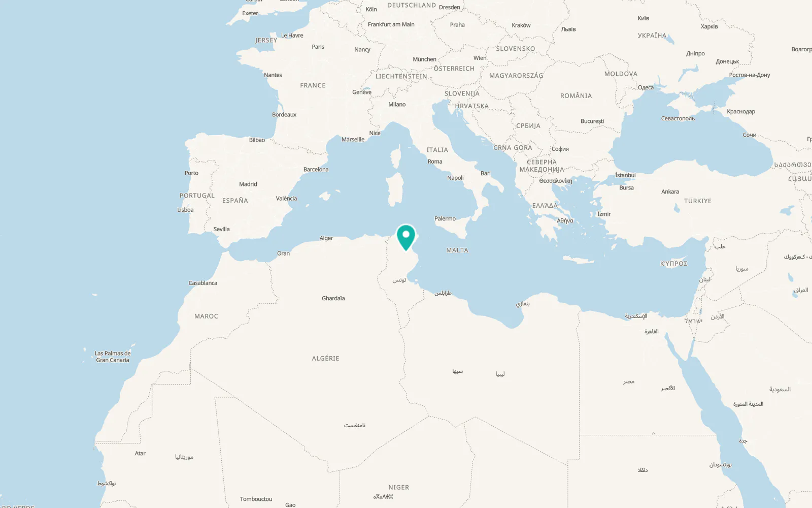 Map of Dar Haj Ahmed Ben Ameur