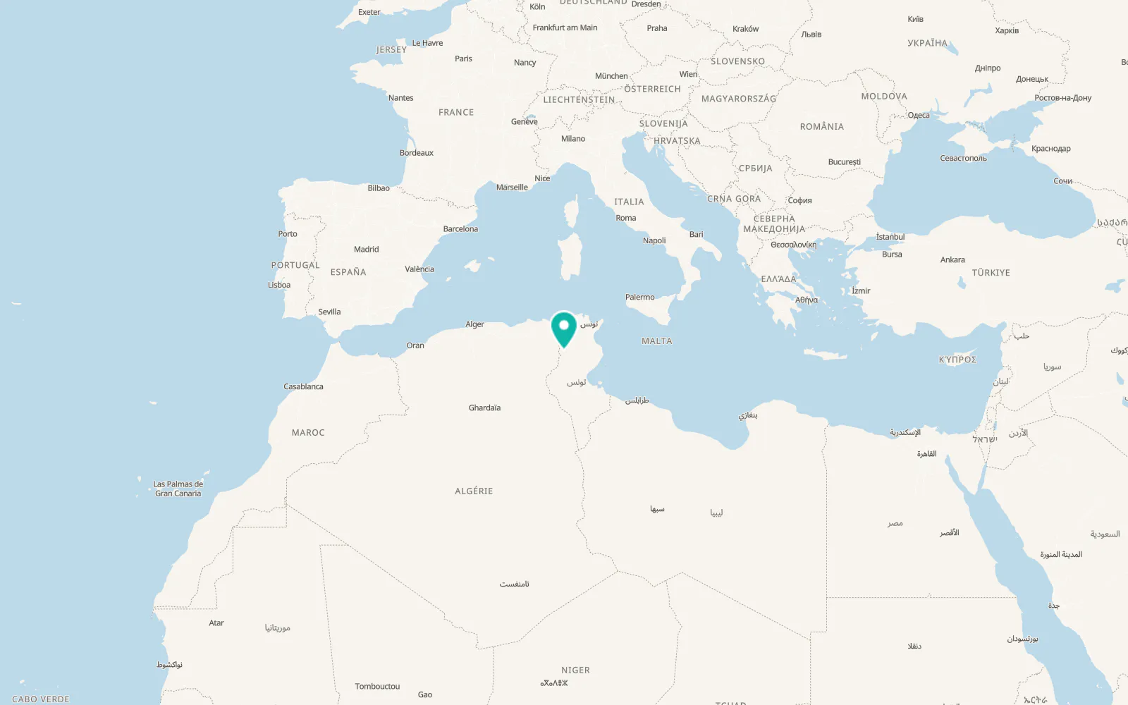 Map of Dar Ouled Khalifa