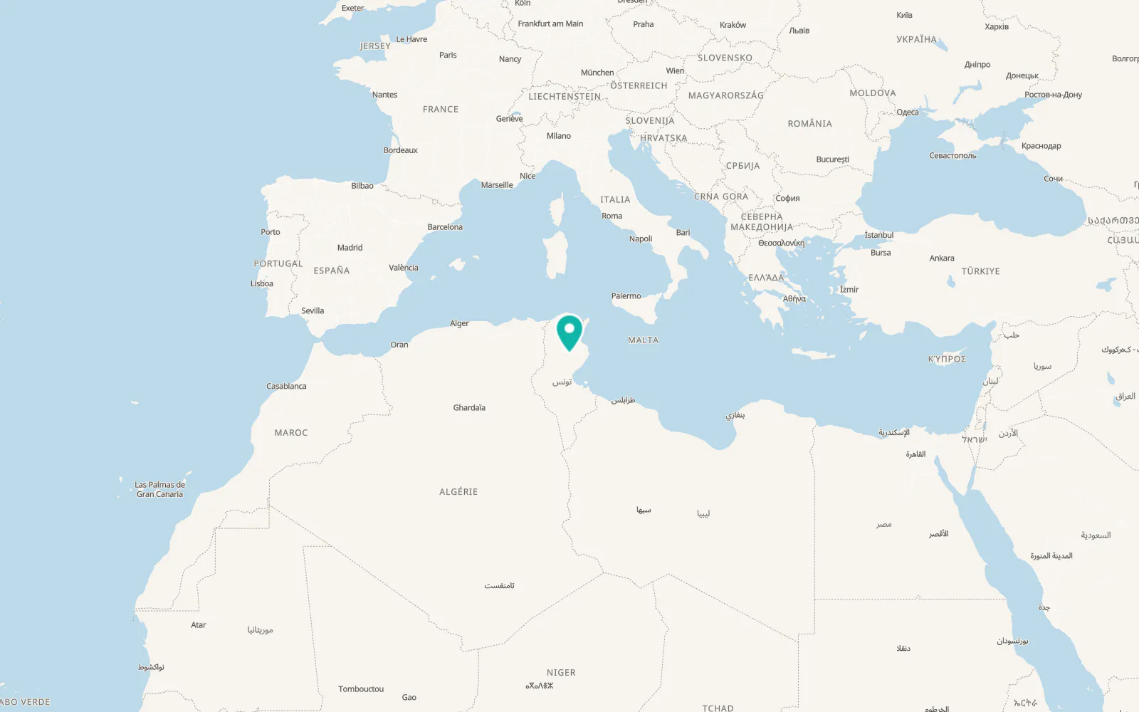 Map of El Abadlia