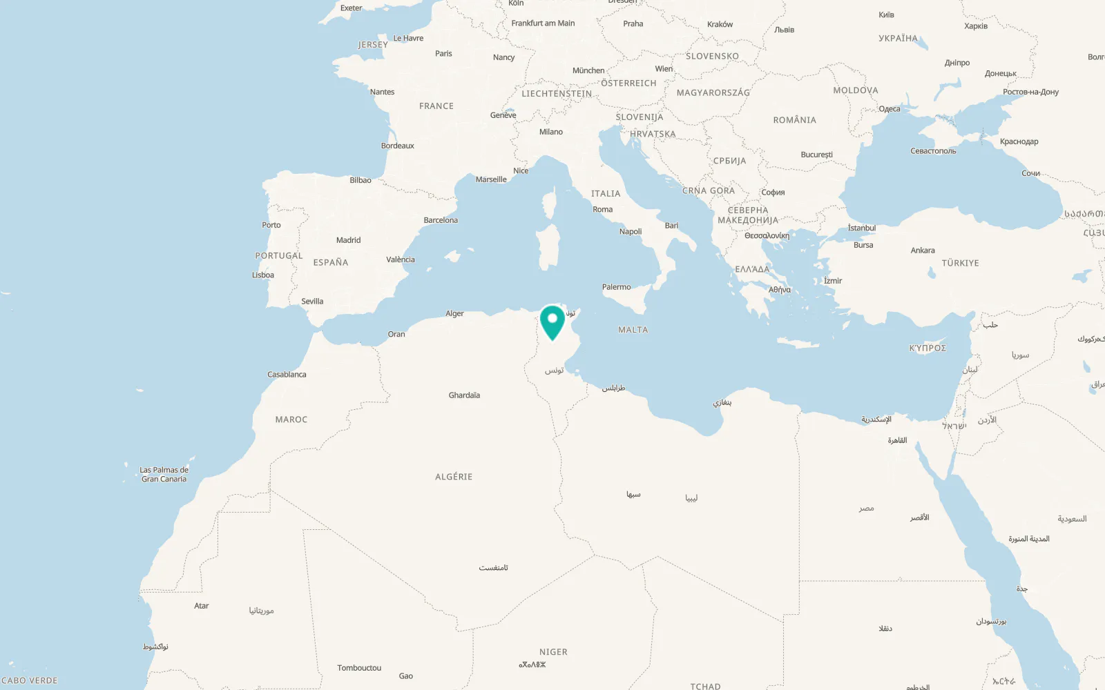 Map of El Amra