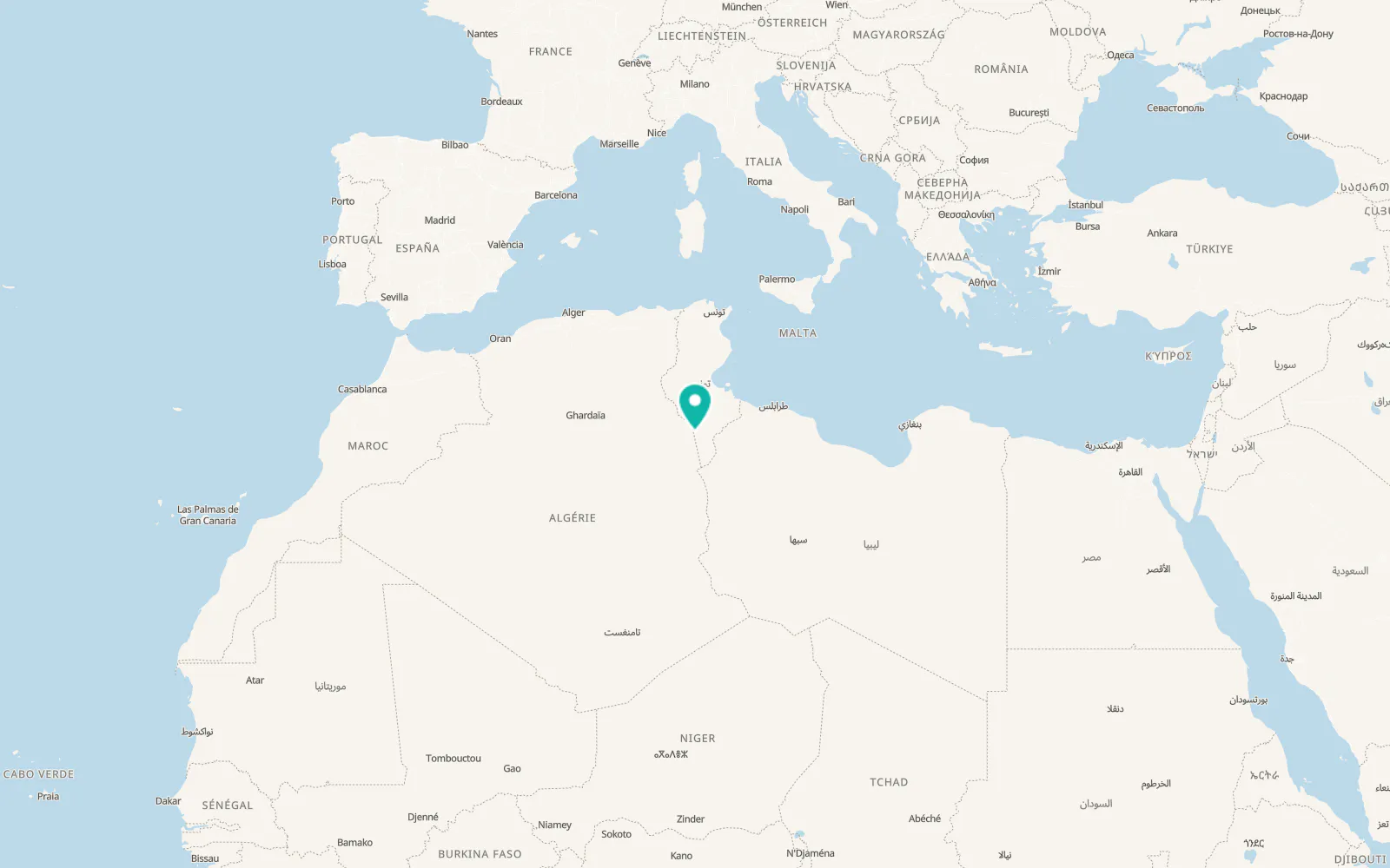 Map of El Borma