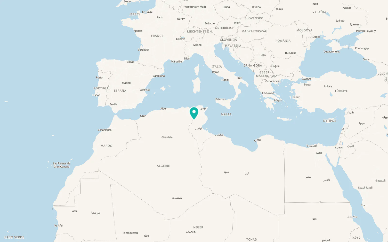 Map of Feriana